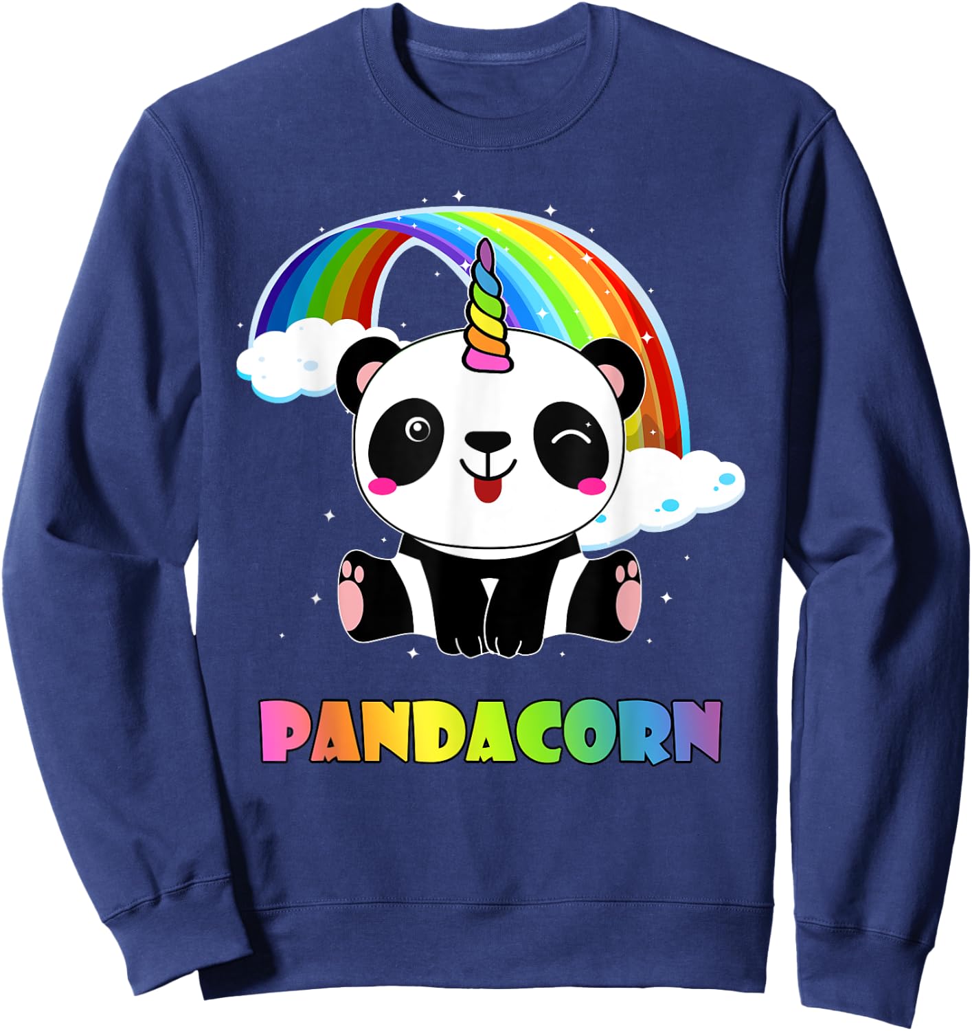 I Am A Pandacorn T Shirt Sweatshirt - Sweatshirt | Navy
