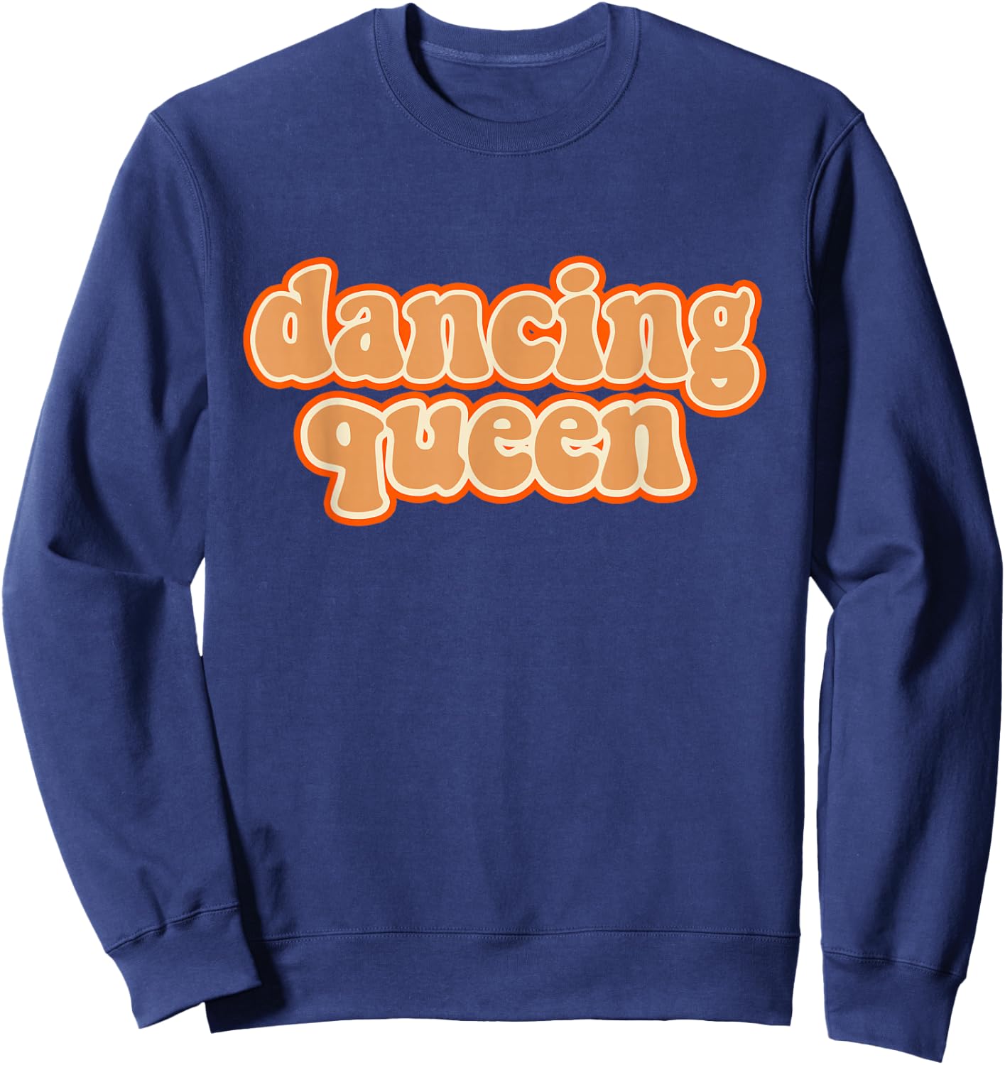 Dancing Queen Shirt Vintage Dancing 70s Sweatshirt - Sweatshirt | Navy