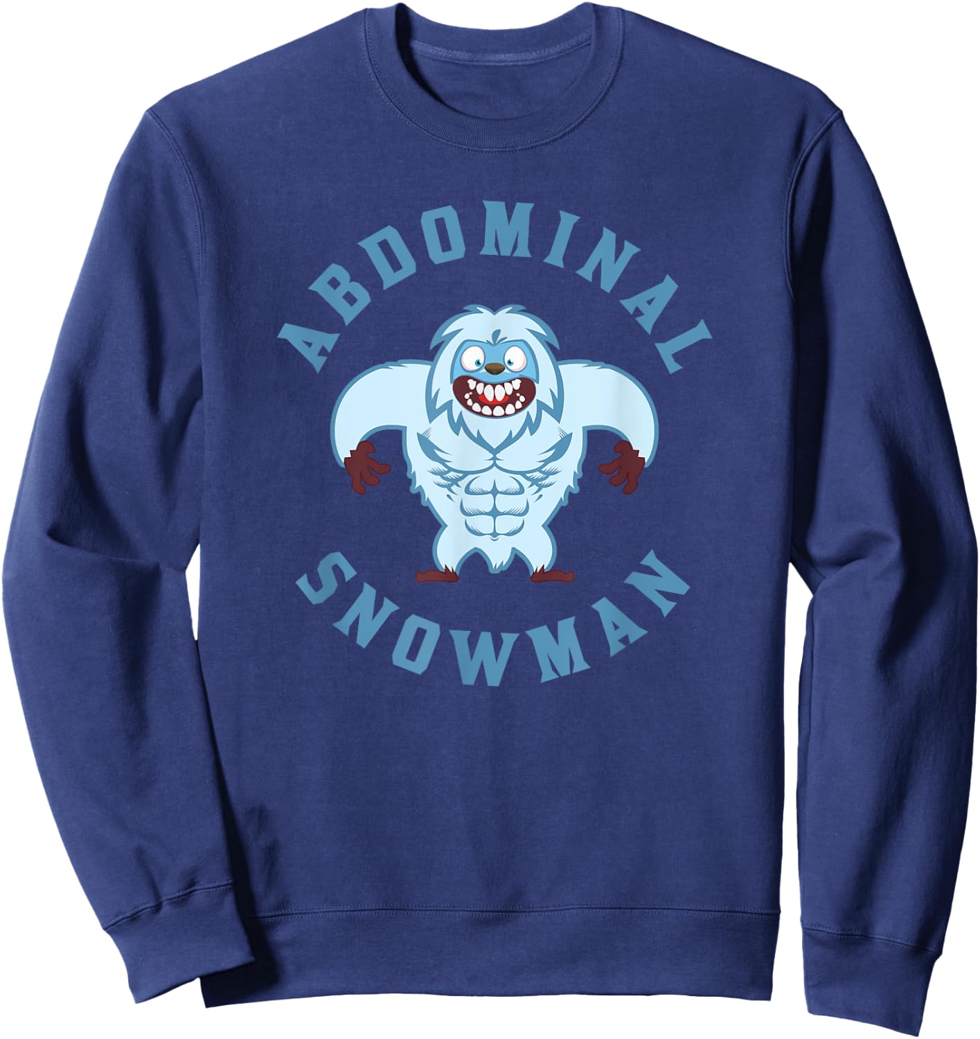 Winter Workout Gear Abdominal Snowman Sweatshirt - Sweatshirt | Navy