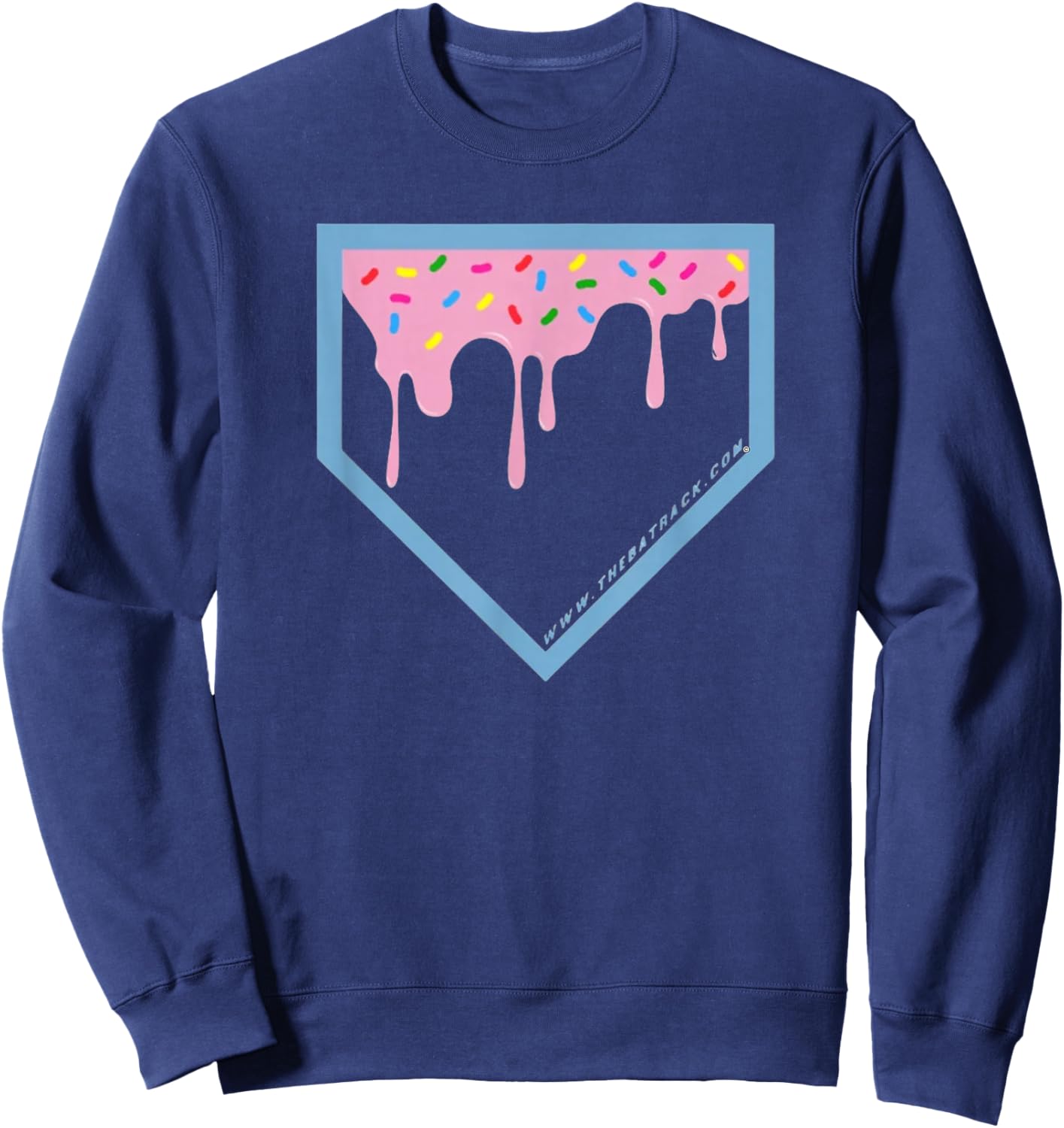 Baseball Home Plate Drip 2 with Sprinkles Sweatshirt - Sweatshirt | Navy