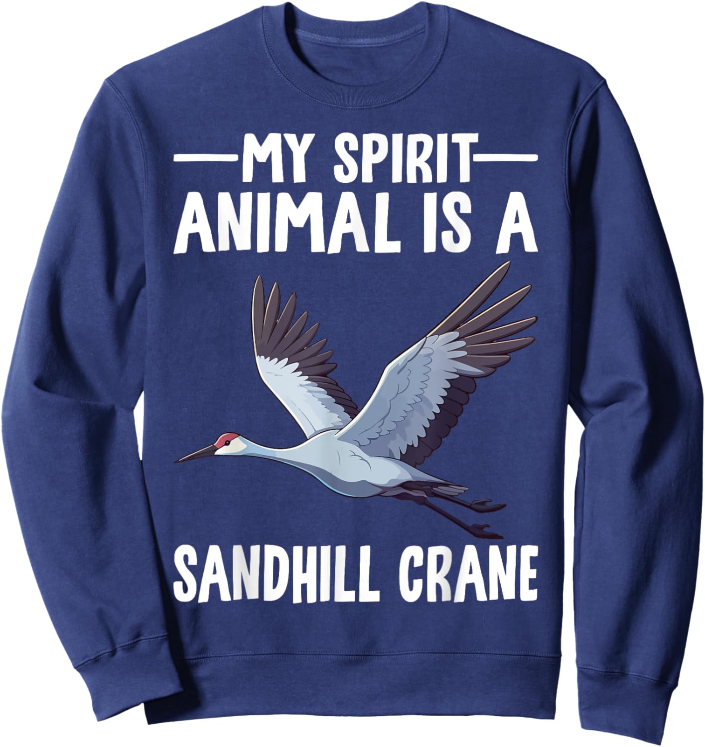 Sandhill Crane Sweatshirt - Sweatshirt | Navy