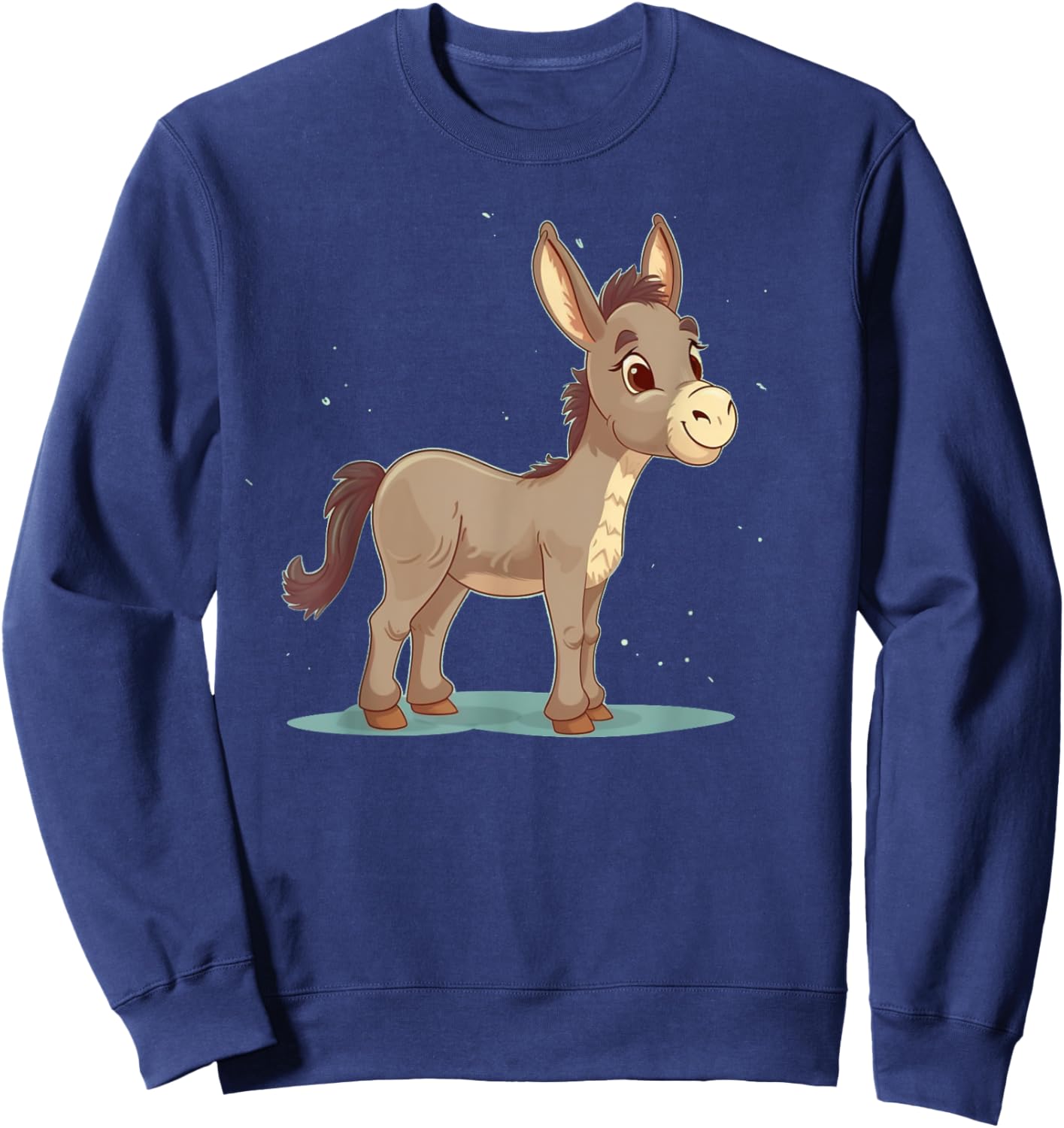 Cute young Donkey for Foal, Donkeys and Horses Lovers Sweatshirt - Sweatshirt | Navy