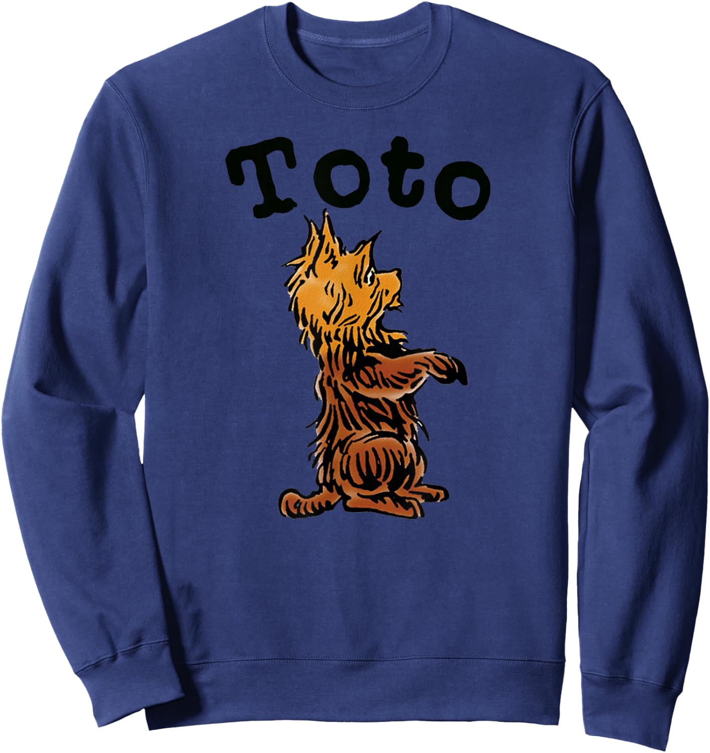 Vintage Toto The Dog Art -Fairytale Toto-Wizard of OZ Toto Sweatshirt - Sweatshirt | Navy