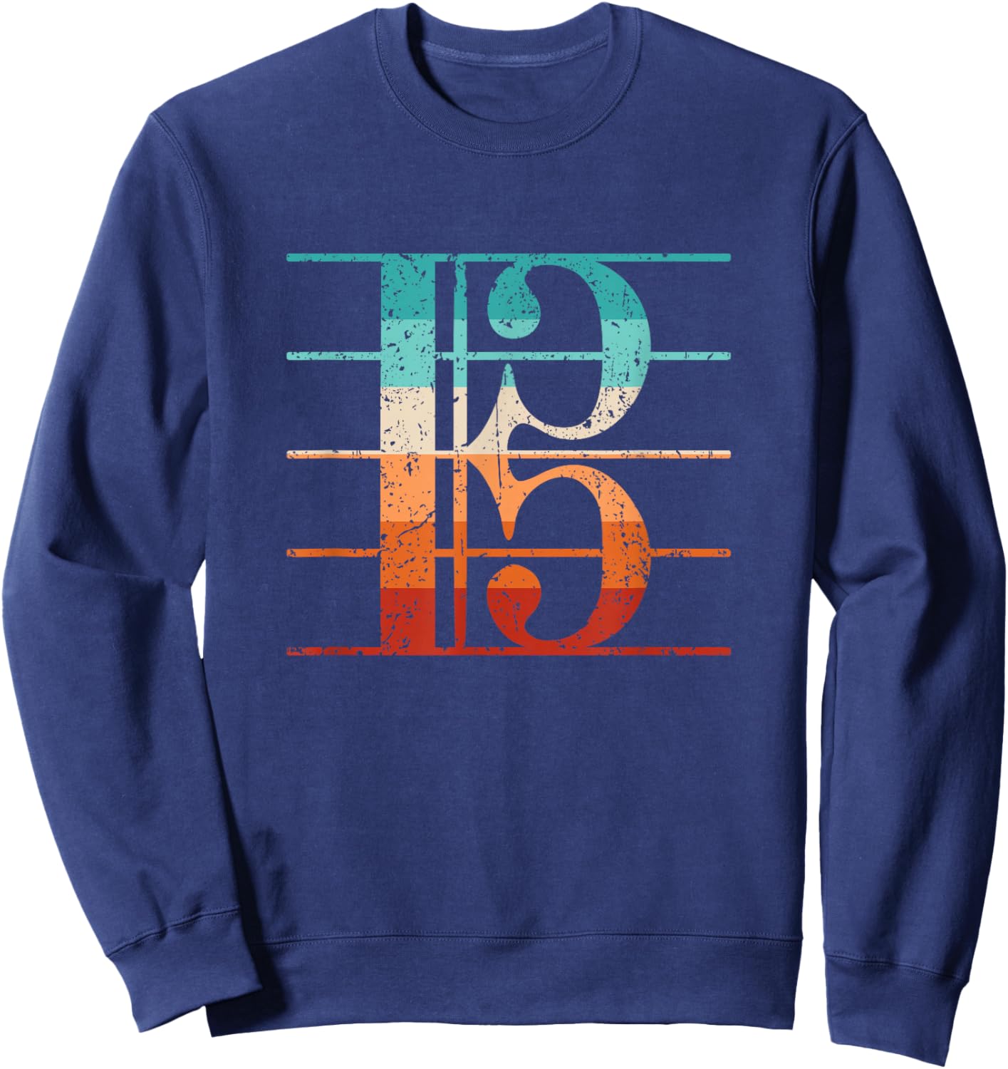 Alto Clef Viola Player Violist Sweatshirt - Sweatshirt | Navy