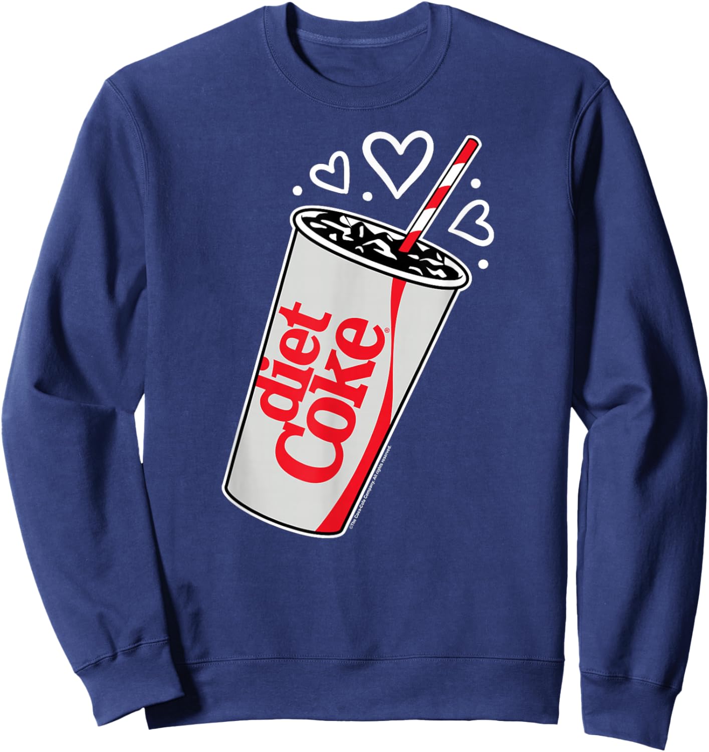 Coca-Cola - Diet Coke Heart Bubbles Sweatshirt - Sweatshirt | Navy
