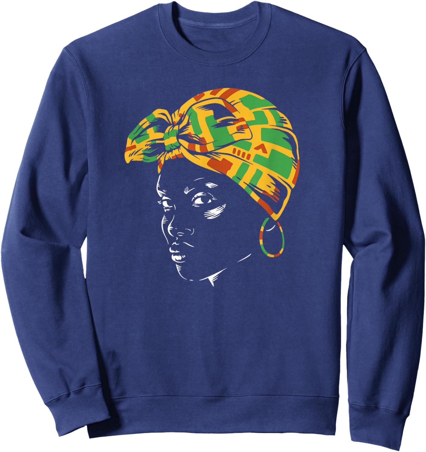 Chapeau Traditionnel Africain pour Femme Sweatshirt - Sweatshirt | Navy