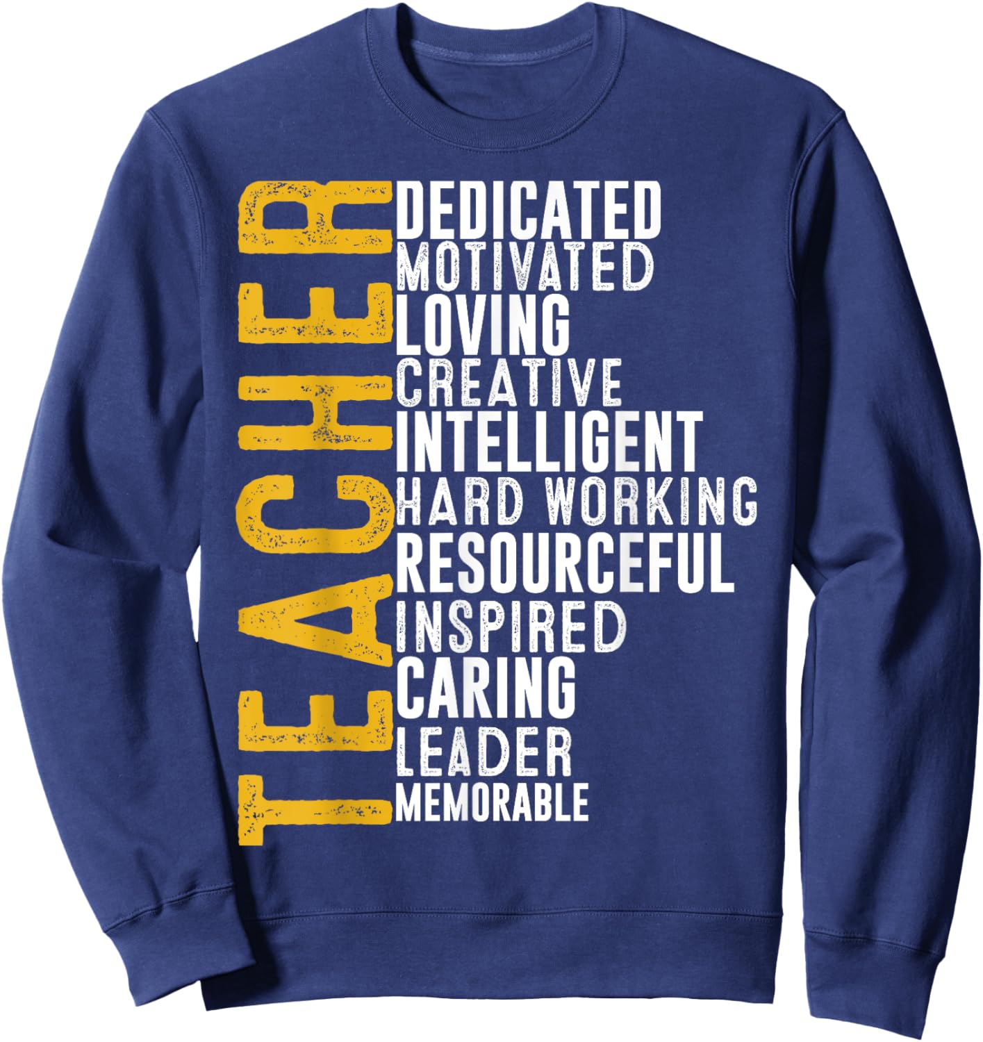 Teacher Men Women Funny School Teachers Sweatshirt - Sweatshirt | Navy