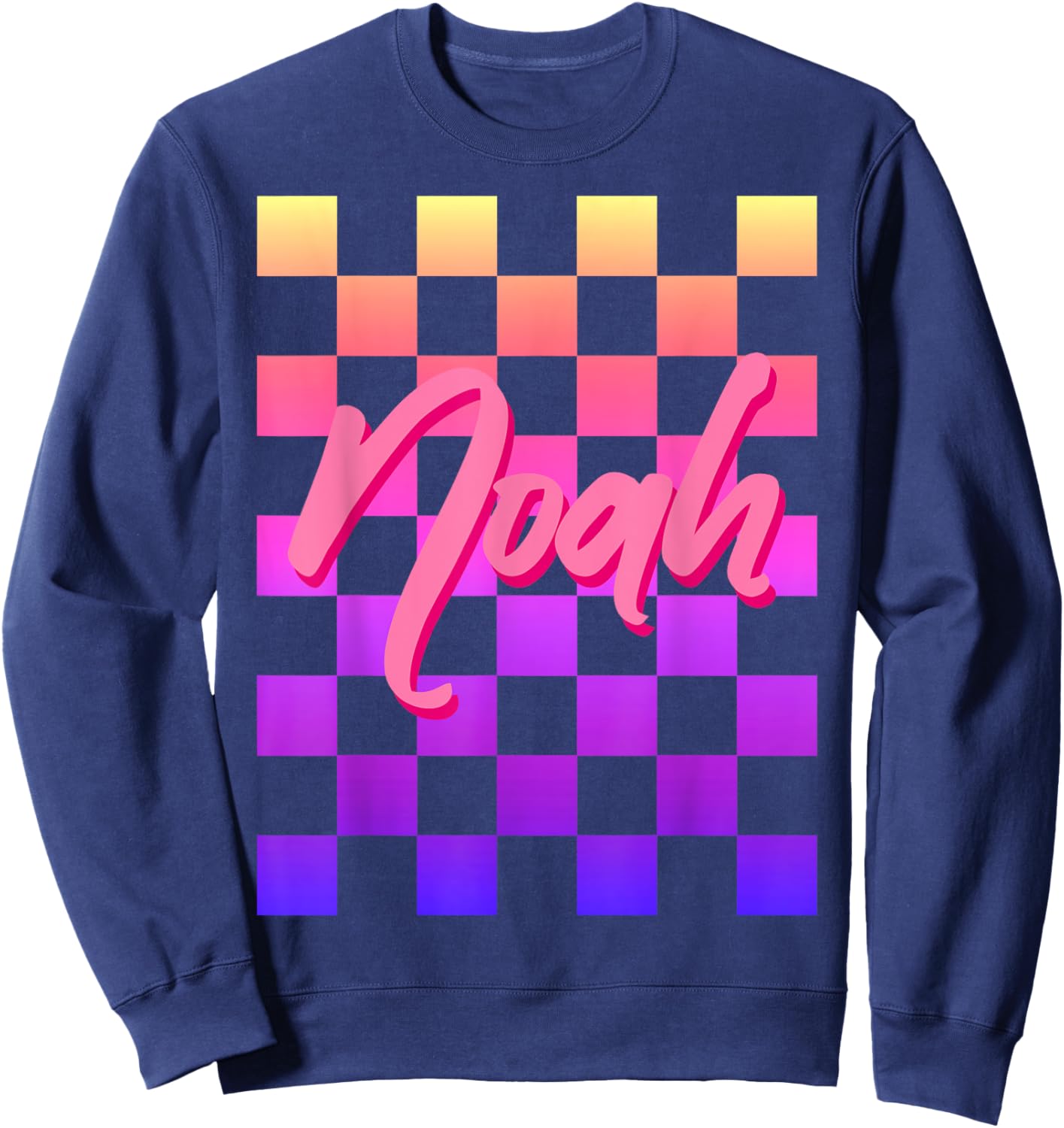 Noah First Name-d Boy Girl Baby Birth-day Sweatshirt - Sweatshirt | Navy