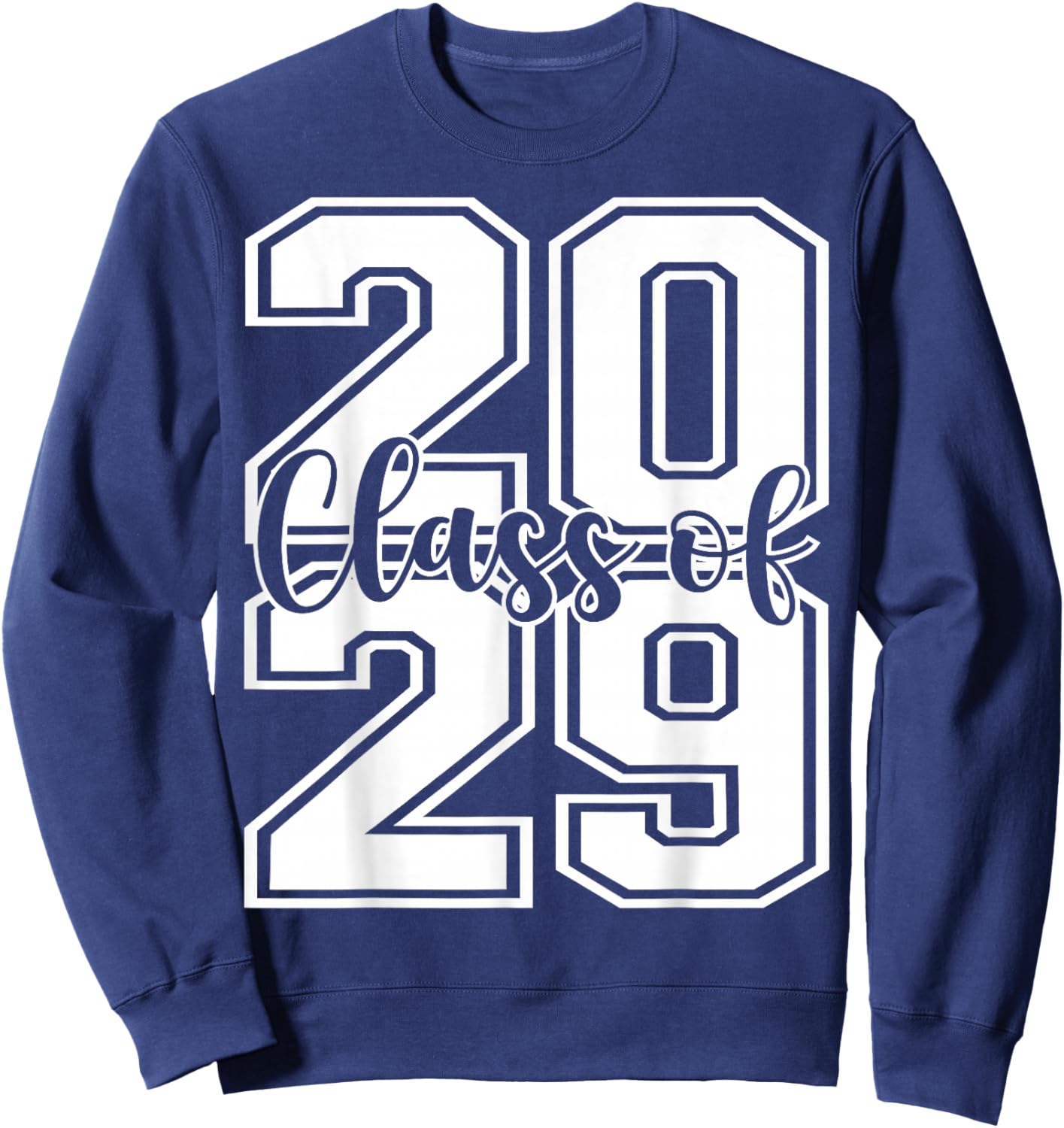 Class Of 2029 Growing Up graduate for Senior 2029 Graduation Sweatshirt - Sweatshirt | Navy