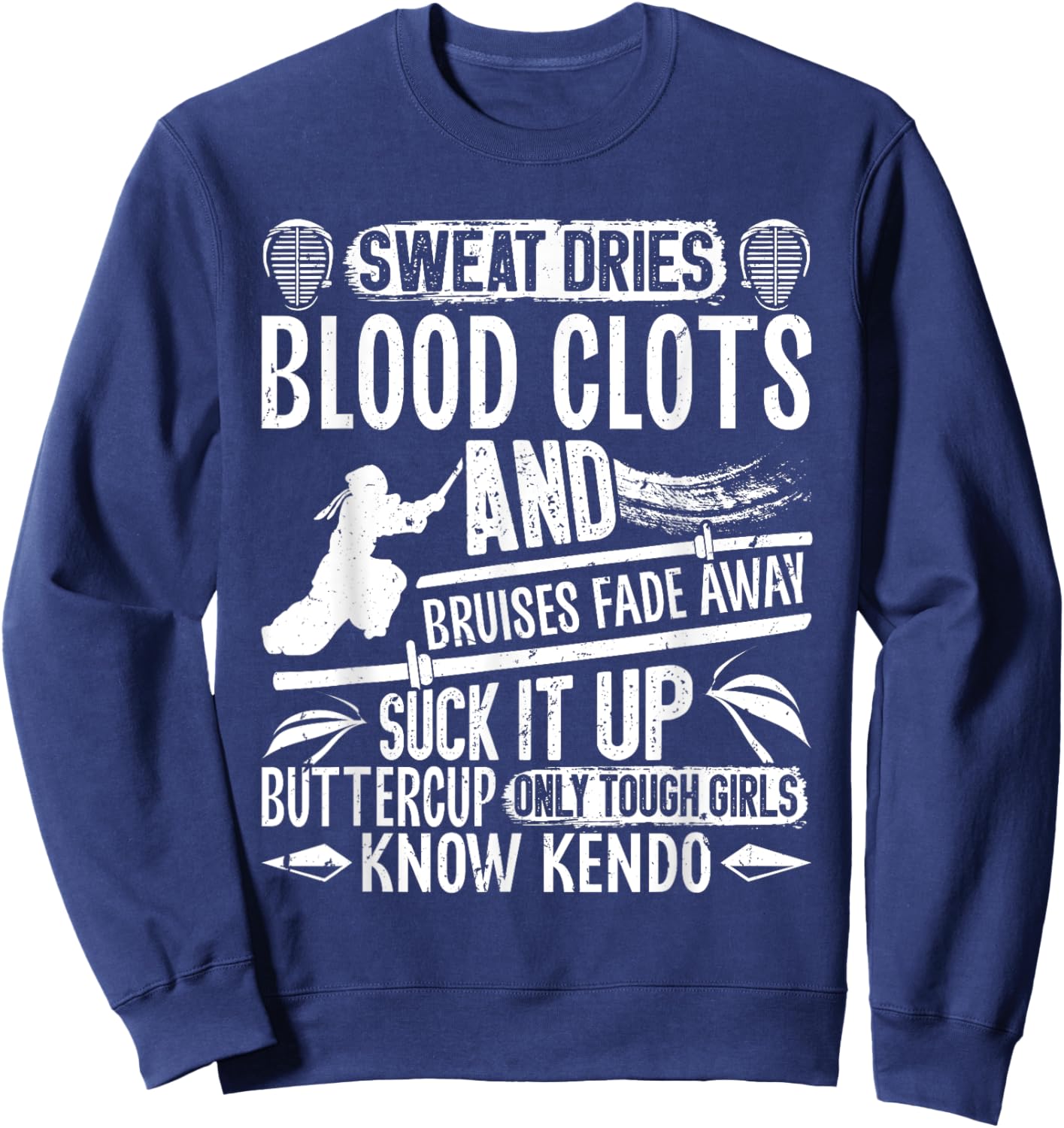 Kendo Sinobi Japanese Martial Arts Training Samurai Kendo Sweatshirt - Sweatshirt | Navy