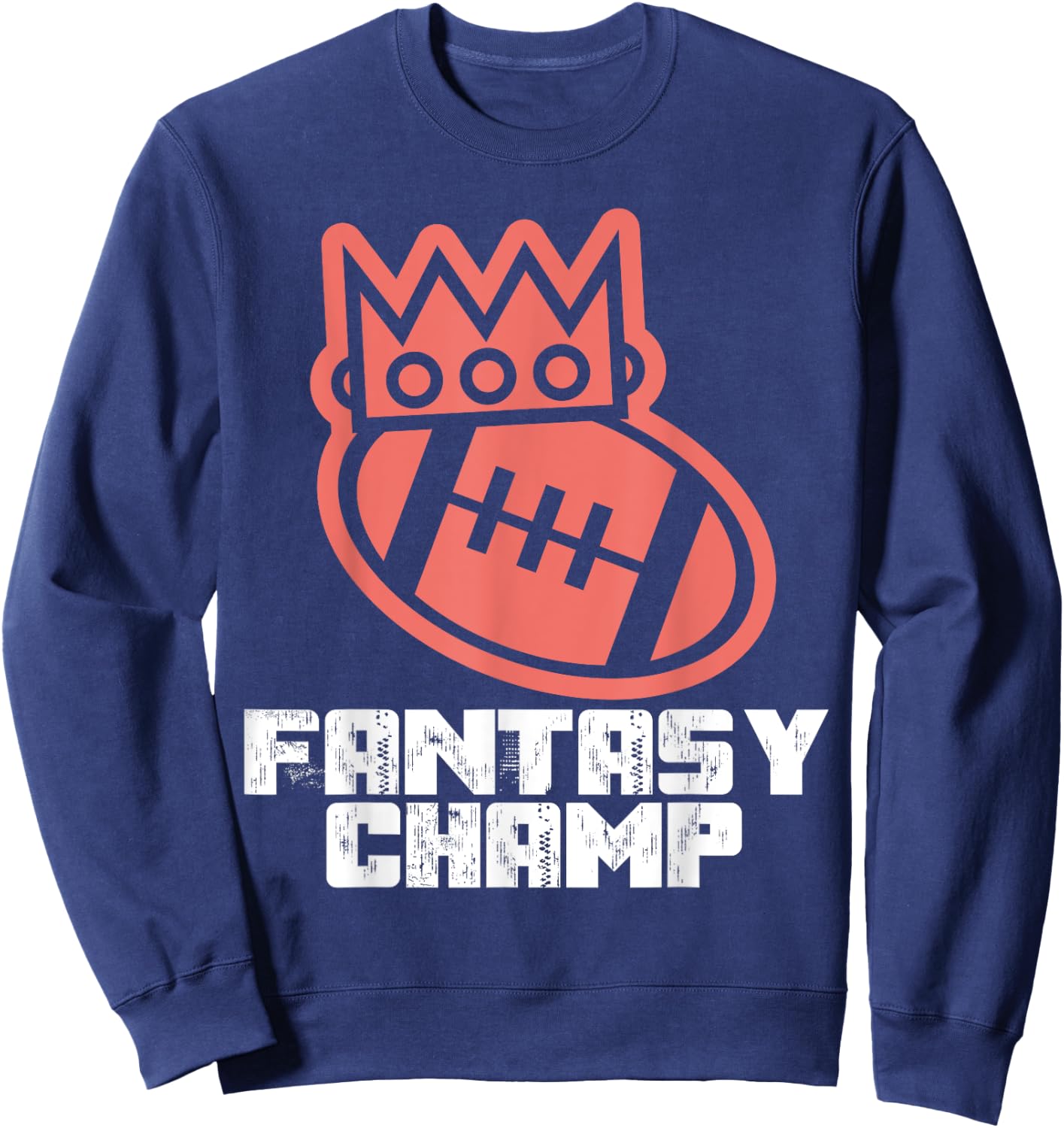 Fantasy Football League Champion Championship DFS 1st Winner Sweatshirt - Sweatshirt | Navy