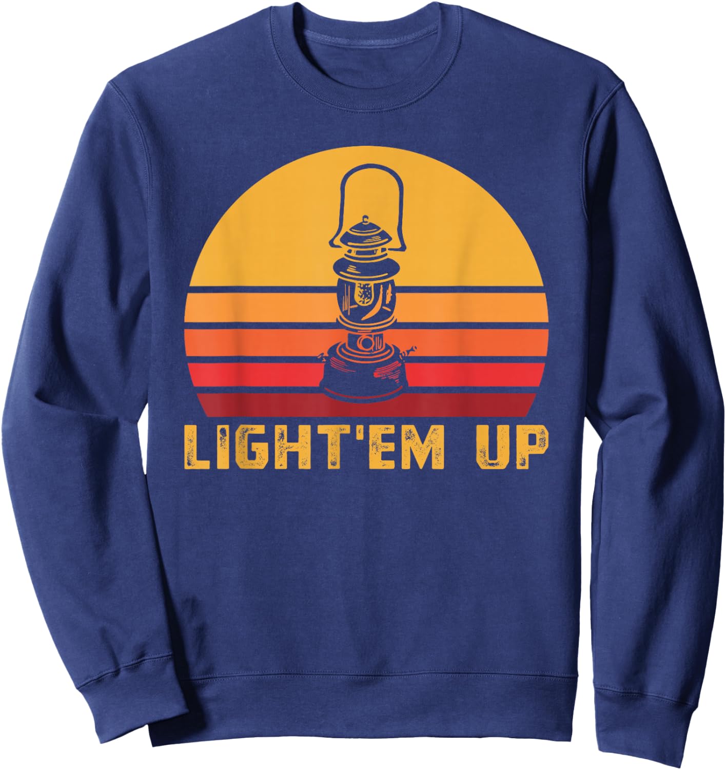 Eighties Camping Light Them Lantern Sweatshirt - Sweatshirt | Navy