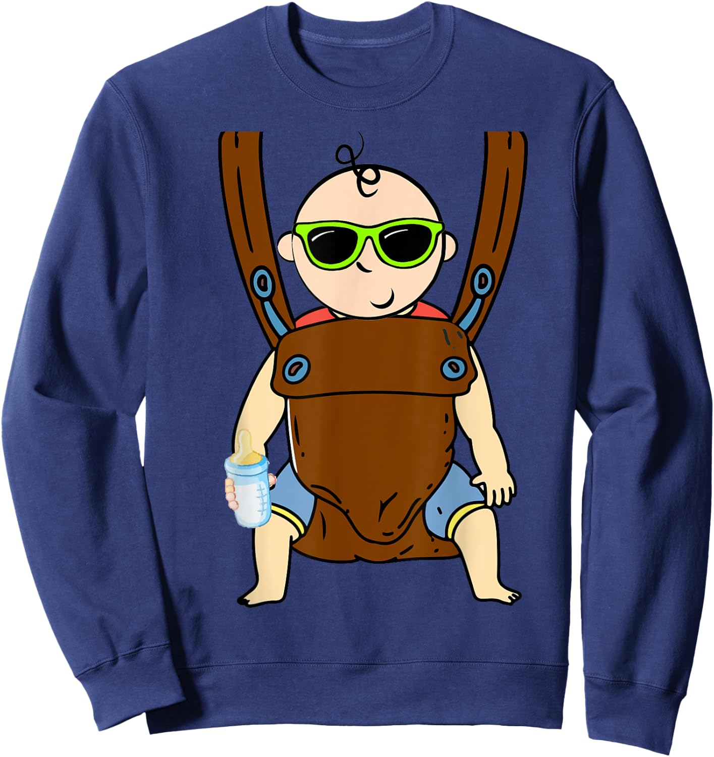 Diaper Party For Dad To Be New Baby Funny Man Shower Sweatshirt - Sweatshirt | Navy