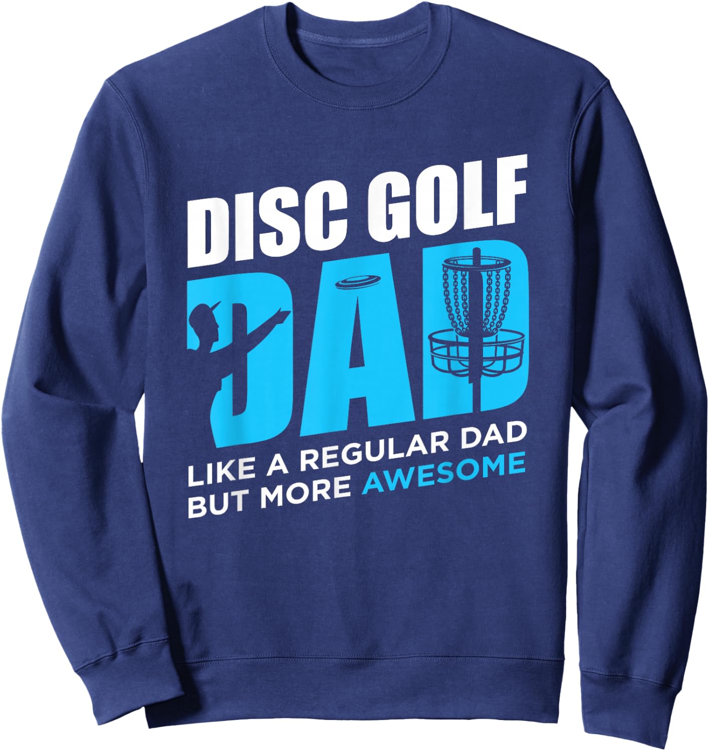 Disc Golf Vintage Funny Disc Golfing Dad Lover Player Gift Sweatshirt - Sweatshirt | Navy