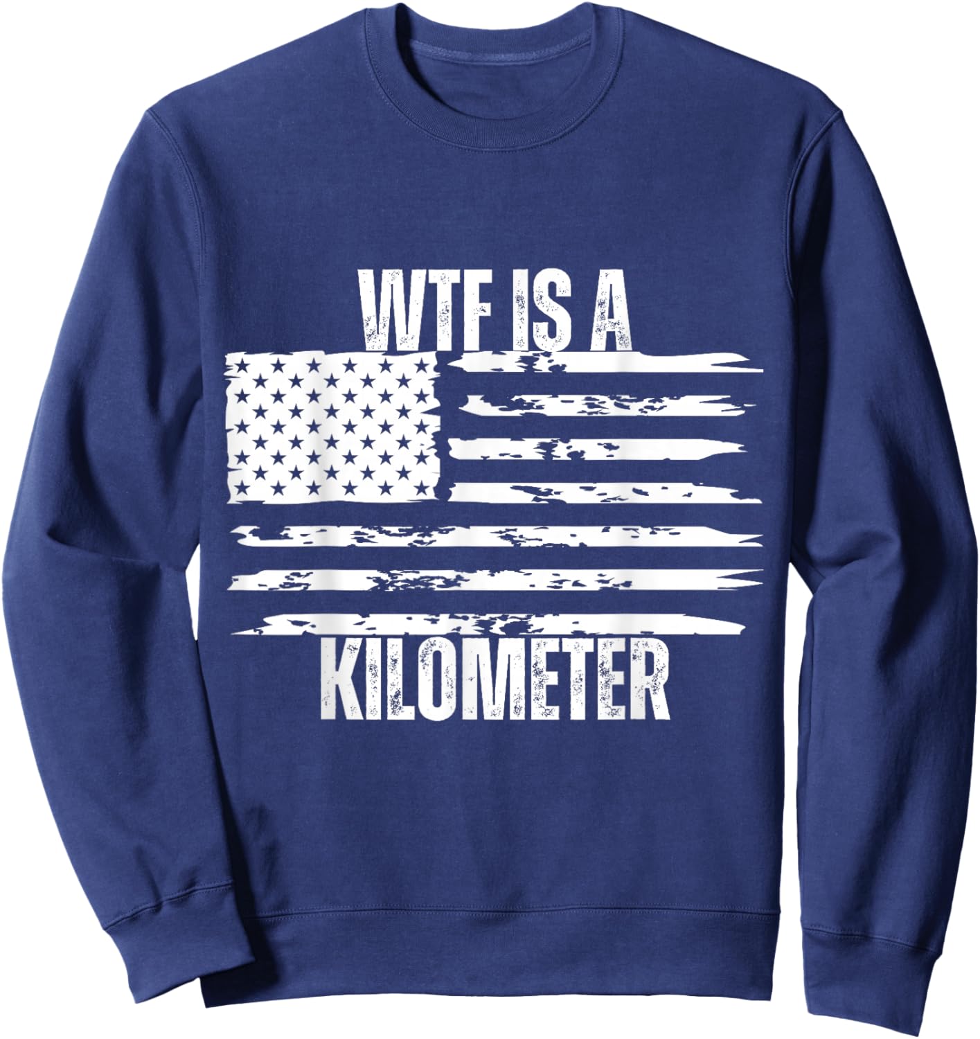 WTF is a Kilometer Sweatshirt - Sweatshirt | Navy