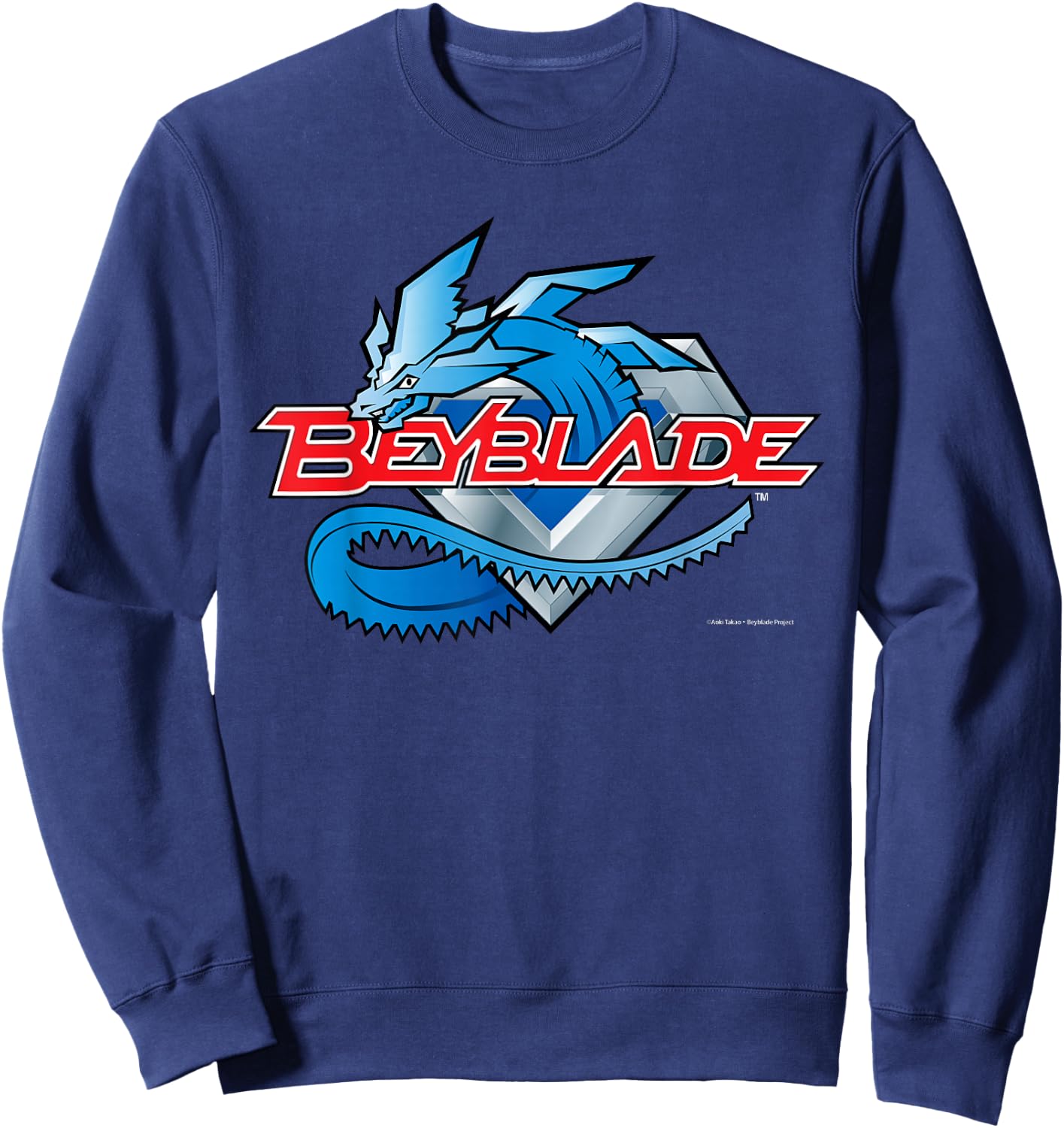 Beyblade Generation 1 Logo Dark Sweatshirt - Sweatshirt | Navy