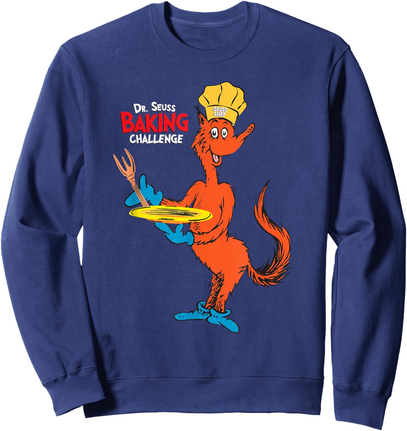 Dr. Seuss Baking Challenge Fox in Socks Sweatshirt - Sweatshirt | Navy