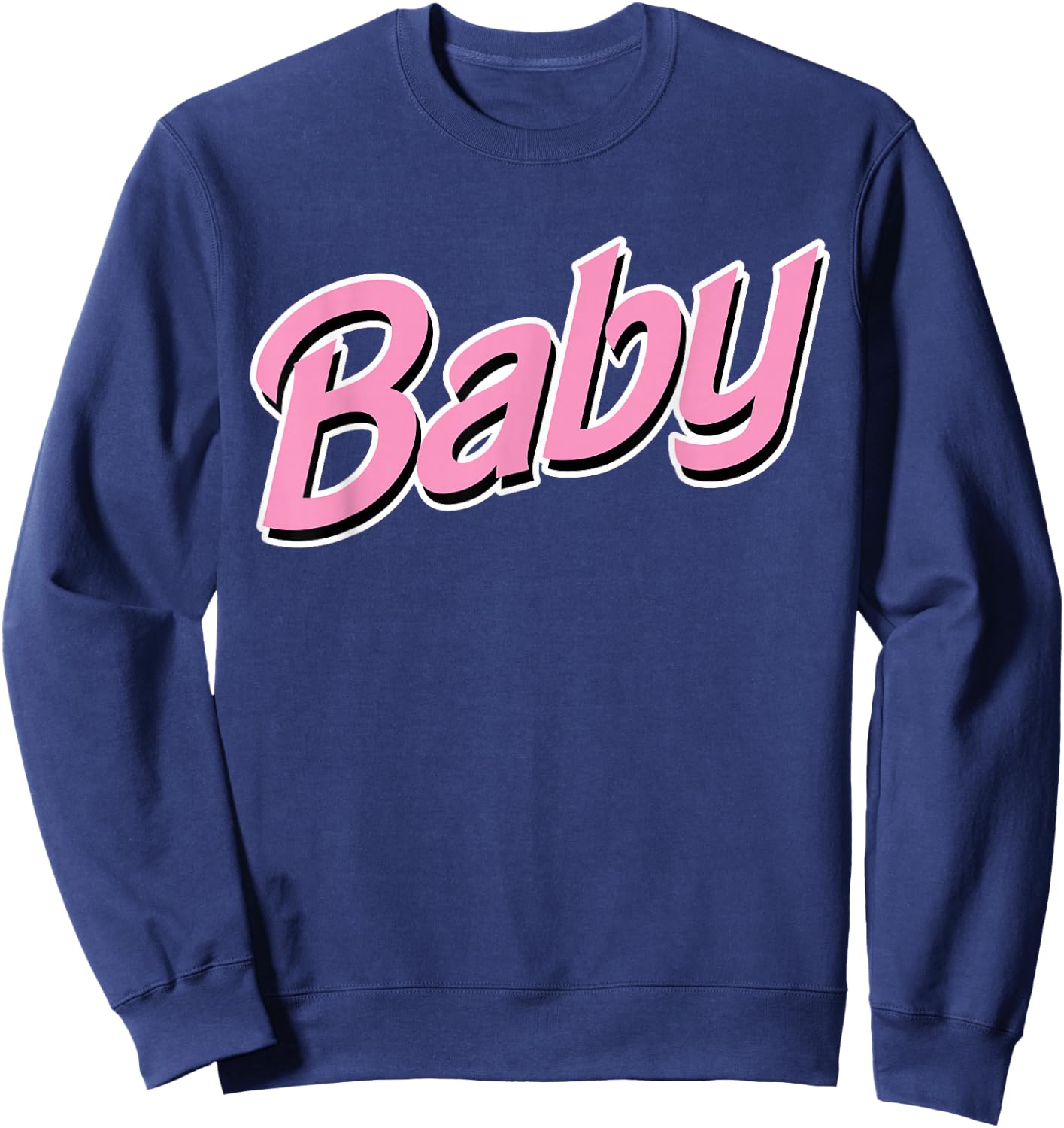 Pink Baby Shirt For BDSM DDLG ABDL Diaper Lover Sweatshirt - Sweatshirt | Navy