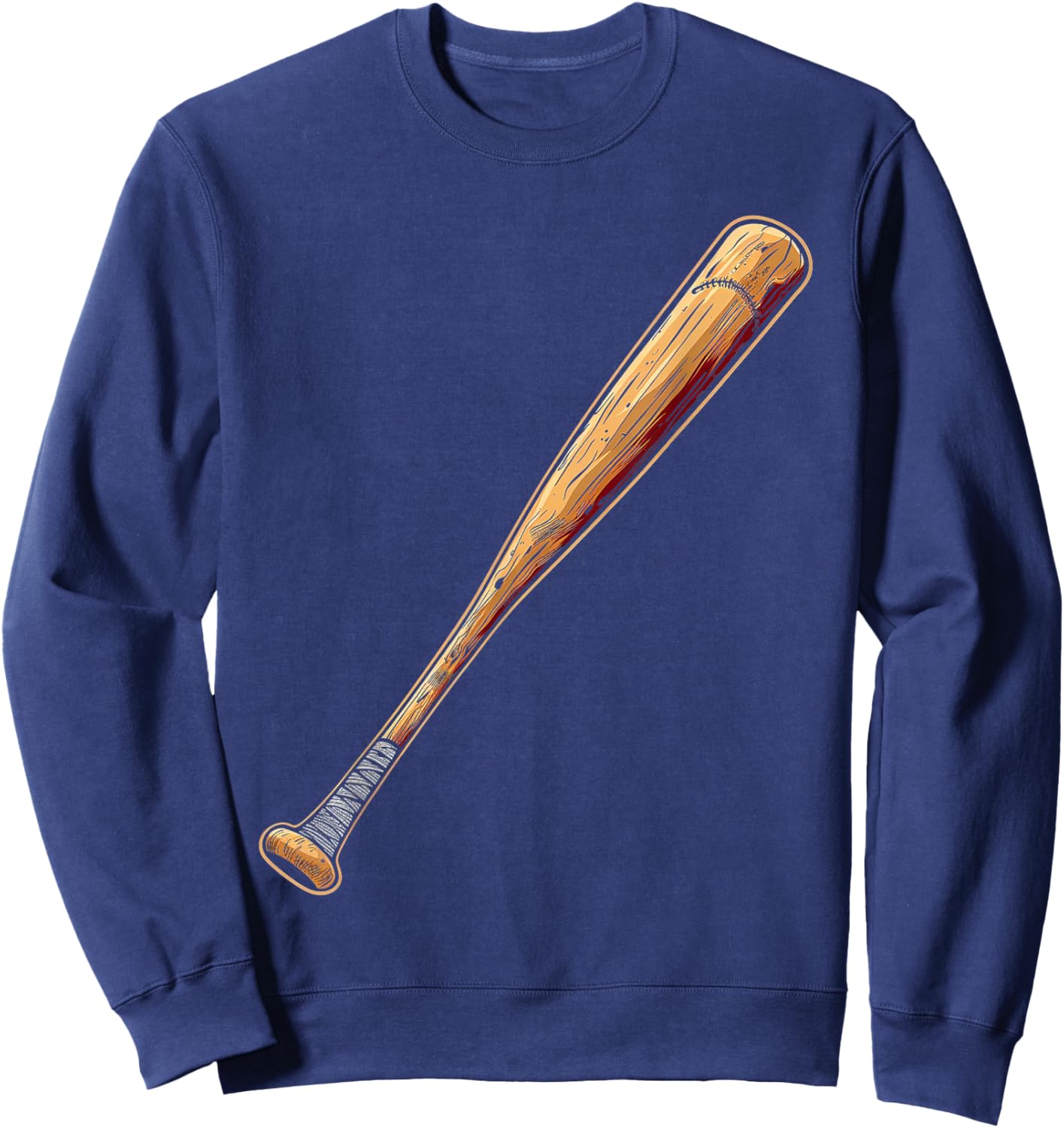Vintage Baseball Bat Sweatshirt - Sweatshirt | Navy