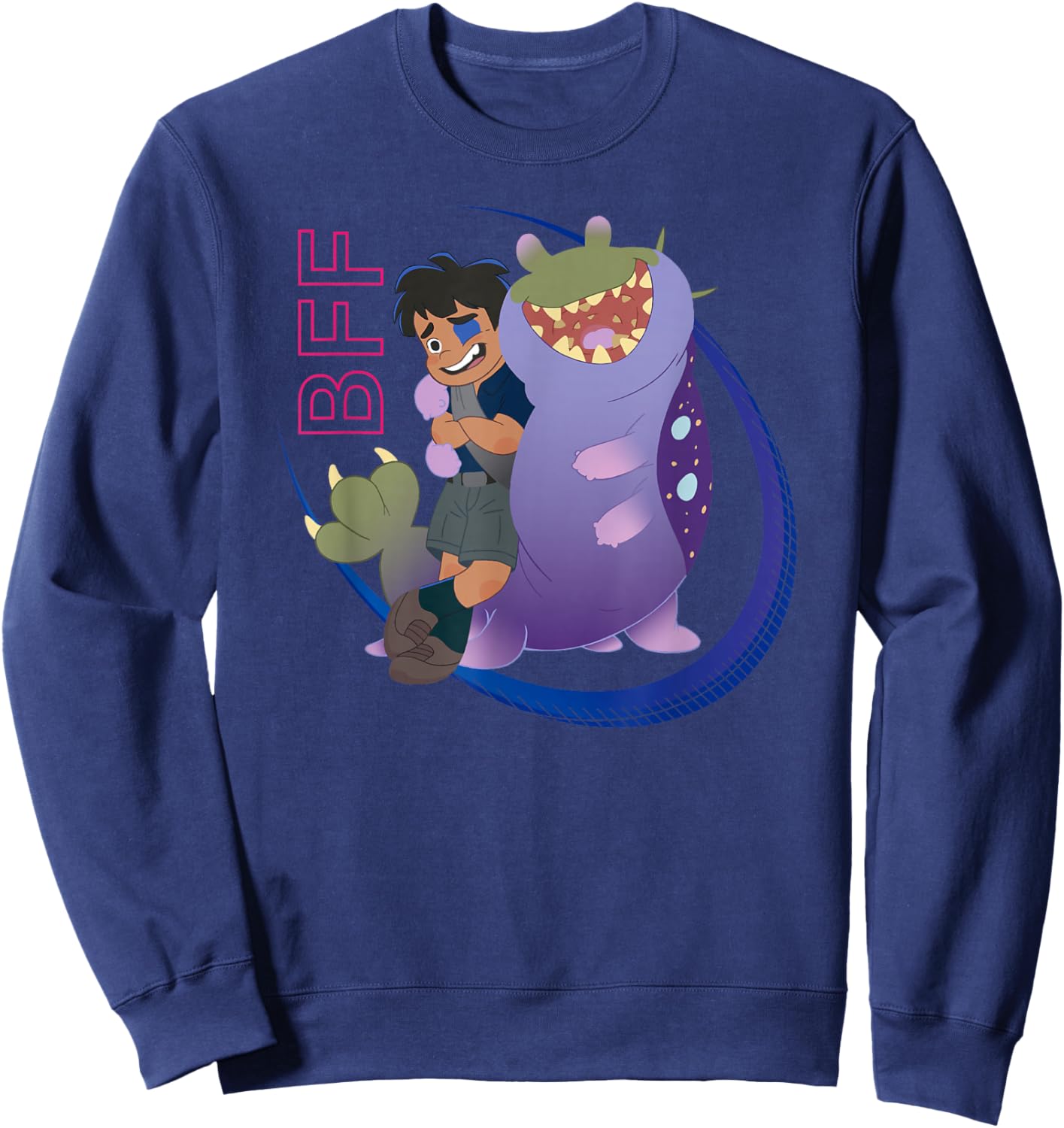 Disney Pixar Elio & Glordon BFF Buddies Shot Sweatshirt - Sweatshirt | Navy