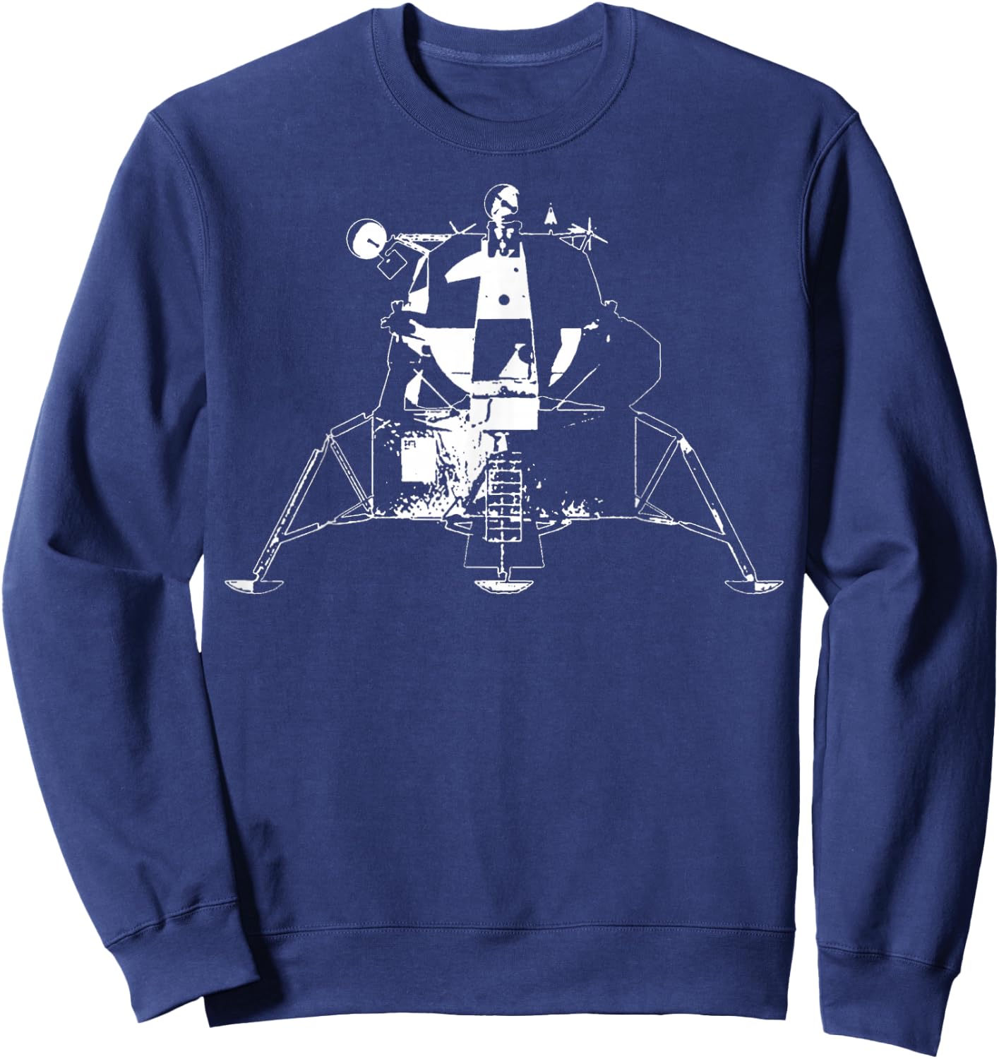 Lunar Lander Floating Sketch Sweatshirt - Sweatshirt | Navy