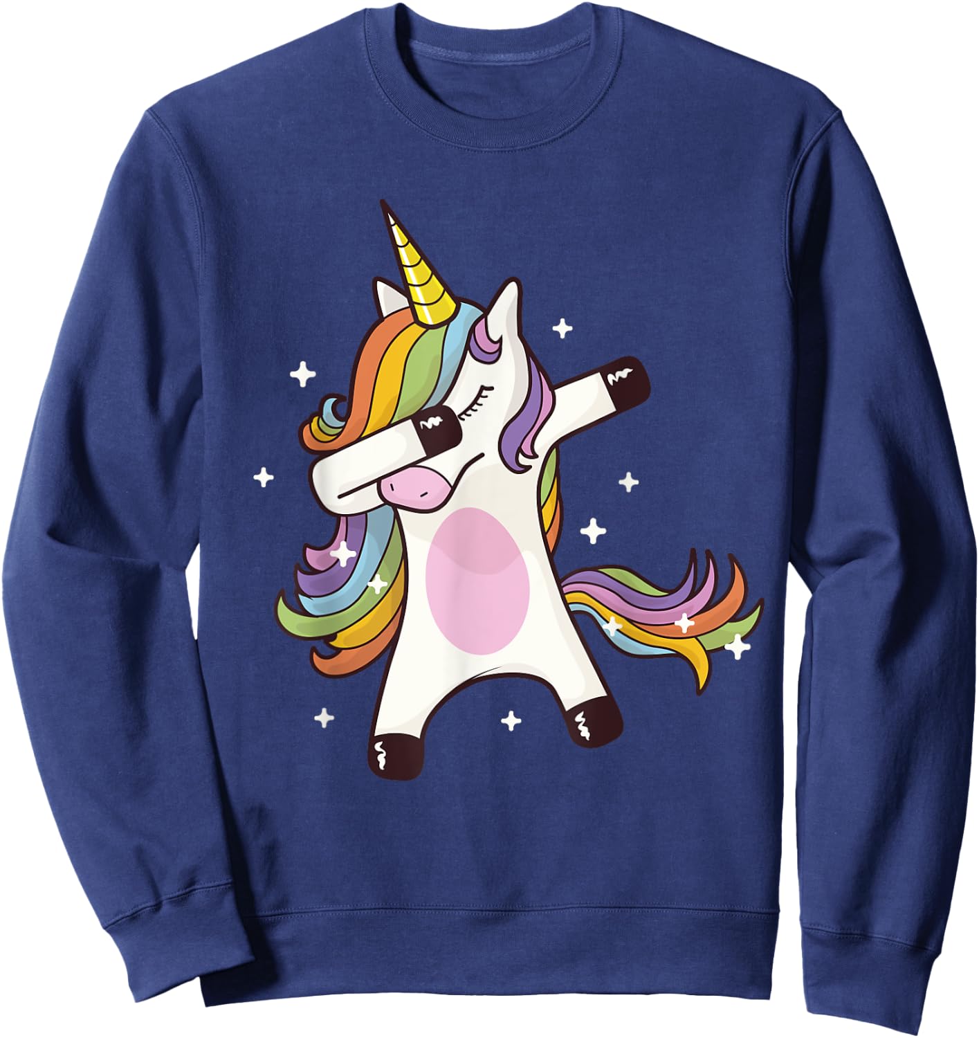 Dabbing Unicorn Sweatshirt - Sweatshirt | Navy