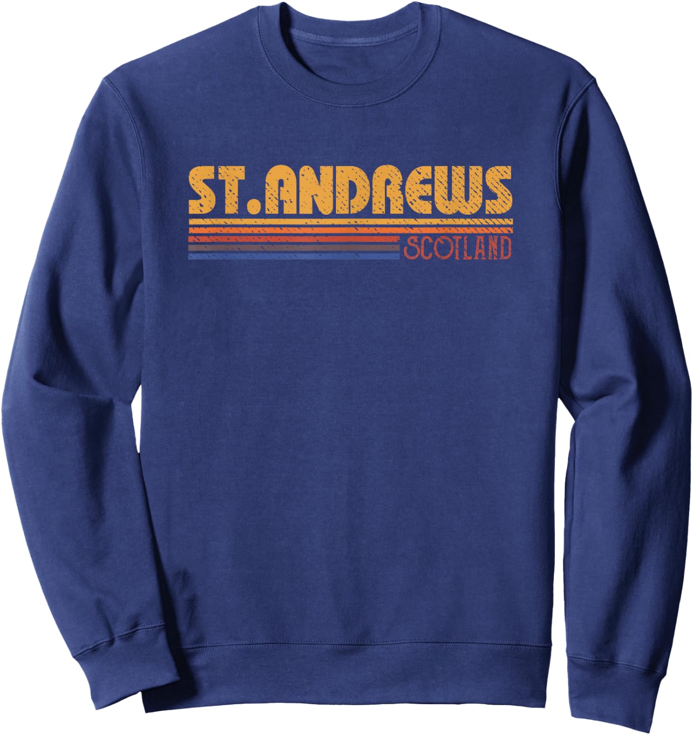 Retro St. Andrews Scotland Sweatshirt - Sweatshirt | Navy