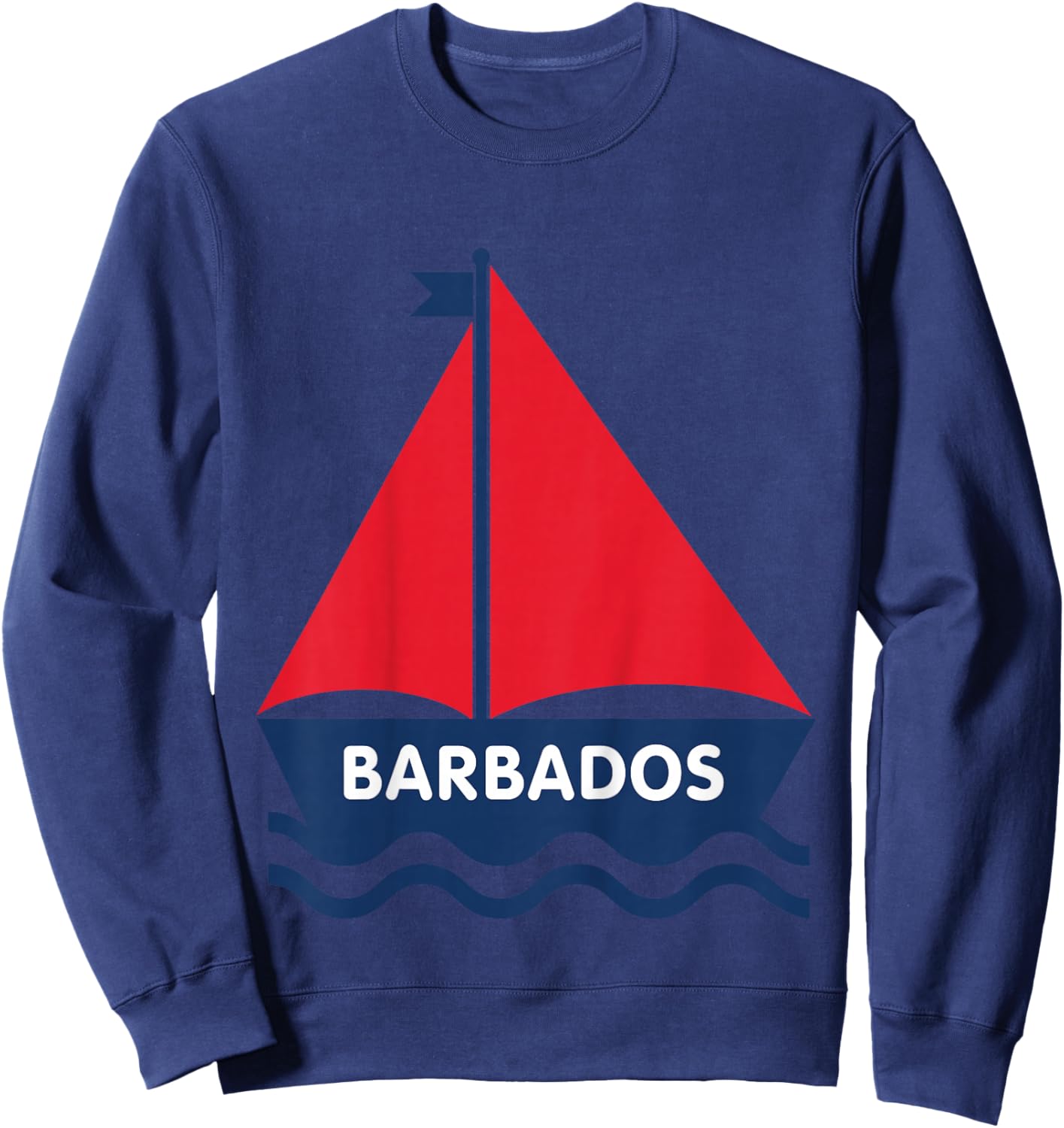 Barbados Sailboat Boys Girls Toddlers Sweatshirt - Sweatshirt | Navy