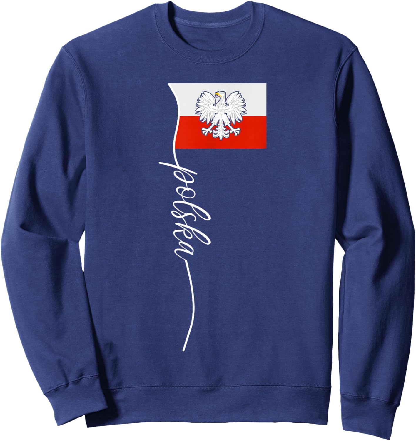 Poland For Gift Poland Poland Warsaw Flag Sweatshirt - Sweatshirt | Navy