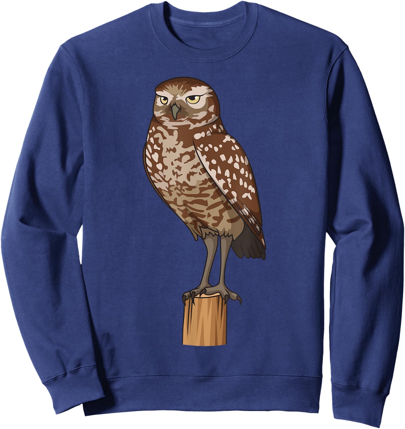 Realistic Burrowing Owl Sweatshirt - Sweatshirt | Navy