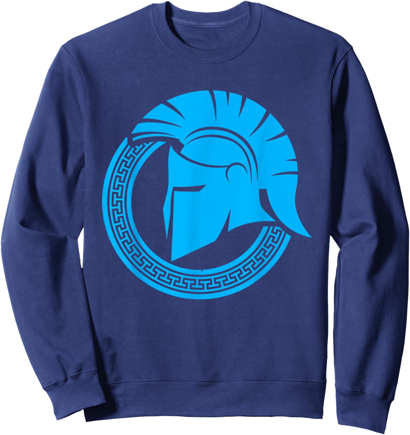 Spartan Warrior Helmet Ancient Greek Gym Sweatshirt - Sweatshirt | Navy