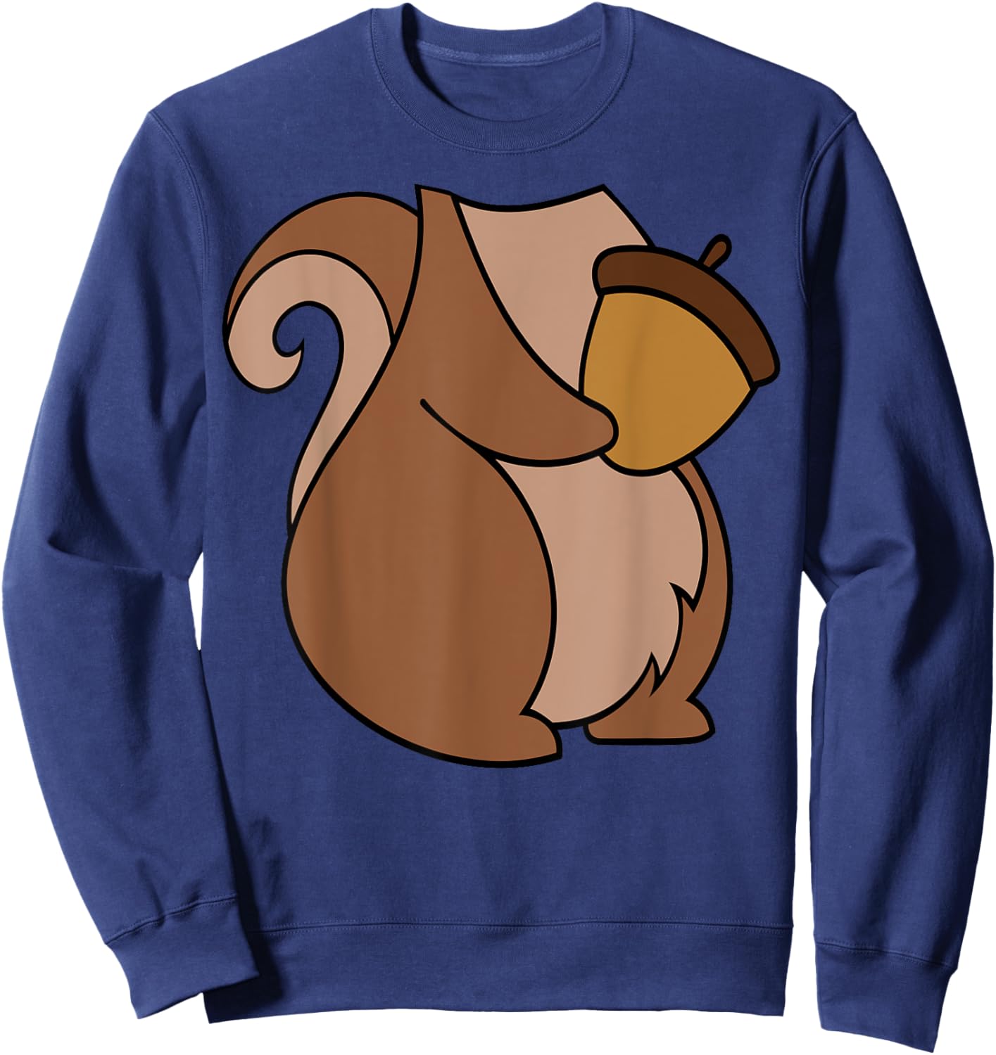 Squirrel Costume Quick Costume Squirrel Sweatshirt - Sweatshirt | Navy