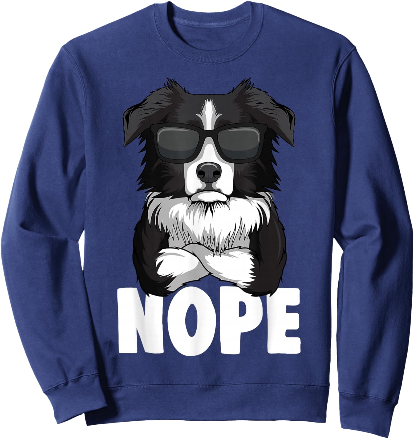 Border Collie Hunde Frauchen Herrchen Sweatshirt - Sweatshirt | Navy