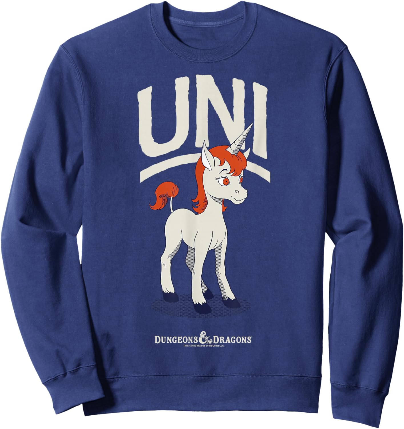 Dungeons & Dragons Uni Simple Portrait Sweatshirt - Sweatshirt | Navy
