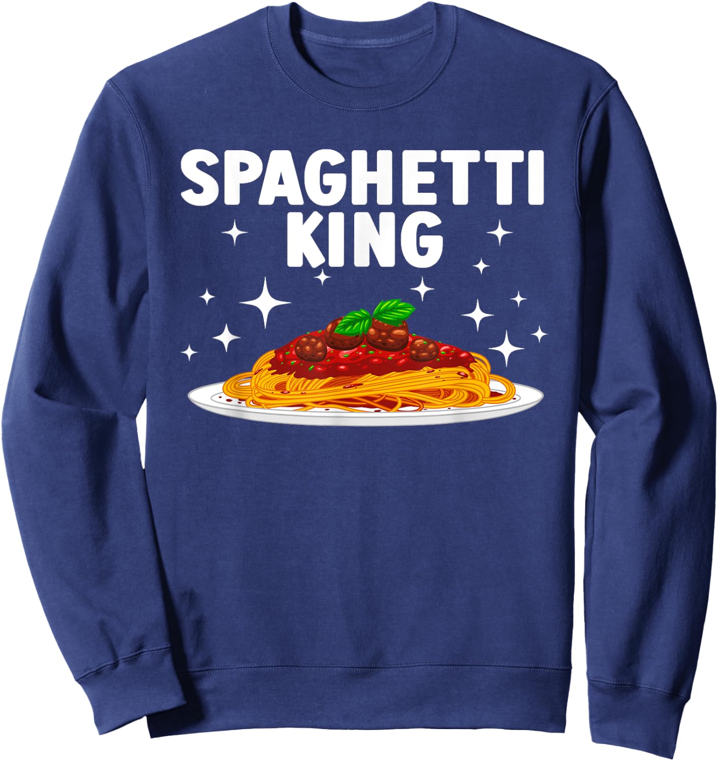 Spaghetti King Design Boys Grandpa Spaghetti Lover Sweatshirt - Sweatshirt | Navy