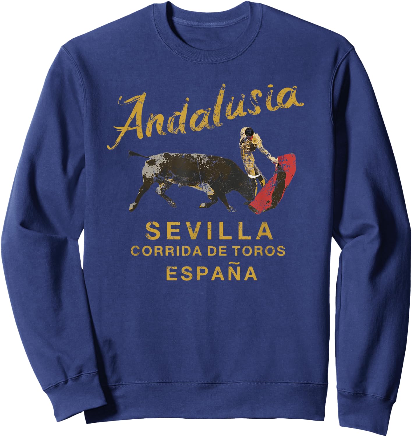SPAIN Seville Bullfight Andalusia Vintage Sweatshirt - Sweatshirt | Navy