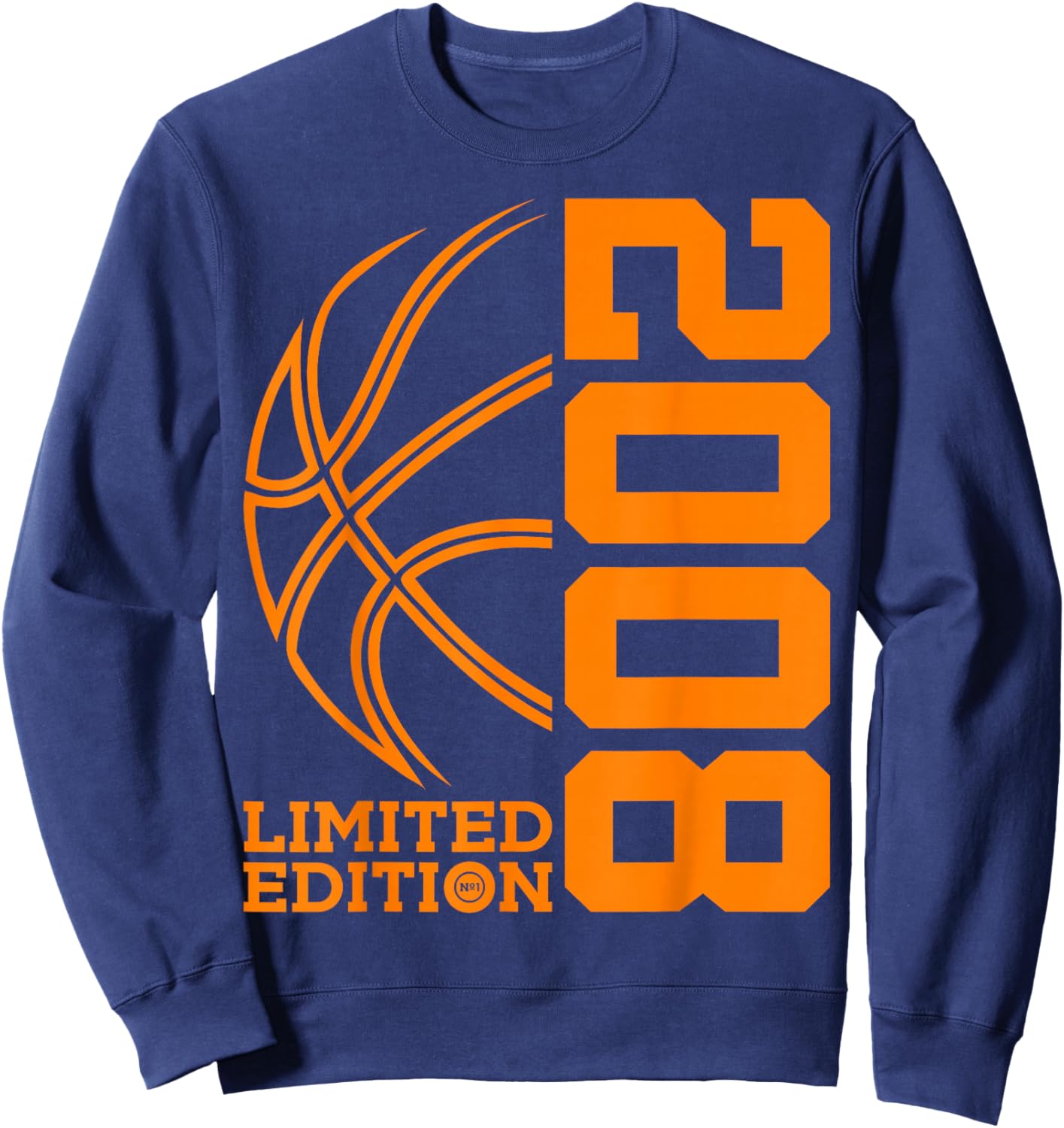 18th BIRTHDAY BASKETBALL LIMITED EDITION 2008 Sweatshirt - Sweatshirt | Navy