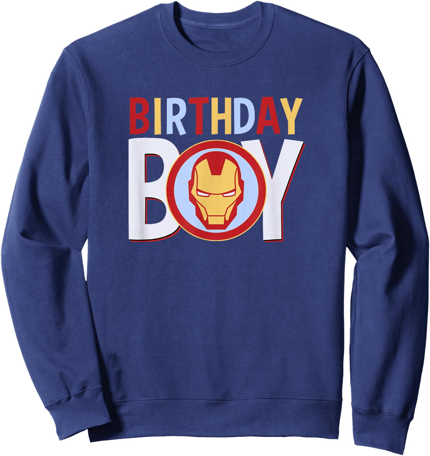 Marvel Avengers Classic Iron Man Birthday Boy Sweatshirt - Sweatshirt | Navy