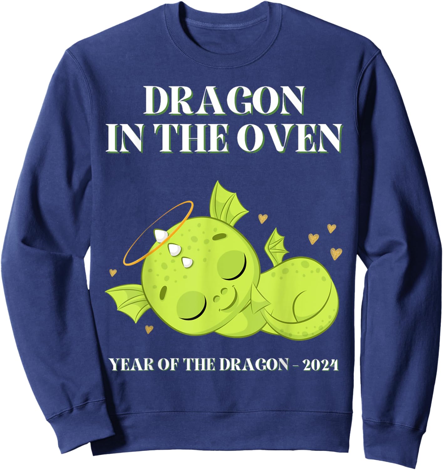 Baby Shower, Expecting Mom, Mothers Day 2024, Year of Dragon Sweatshirt - Sweatshirt | Navy