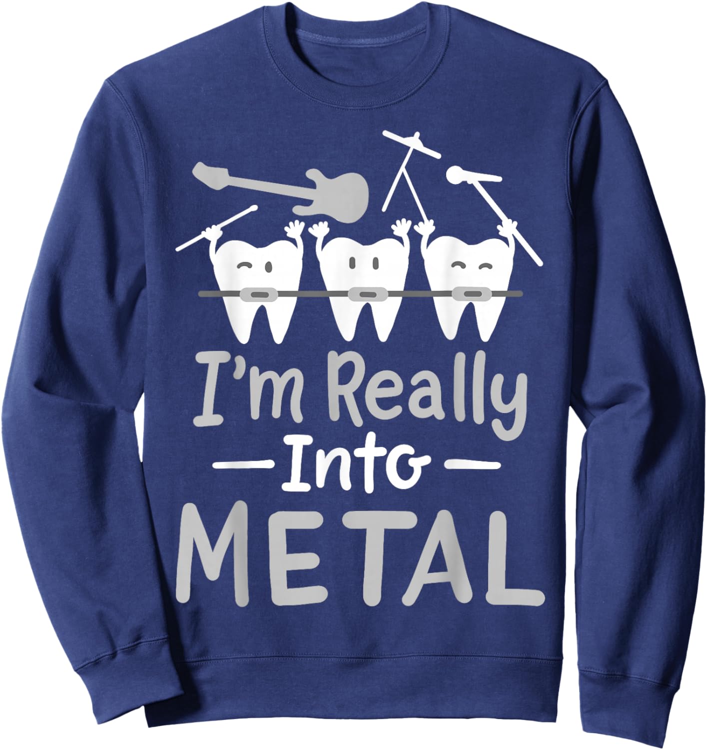 Orthodontic Dental Braces Sweatshirt - Sweatshirt | Navy