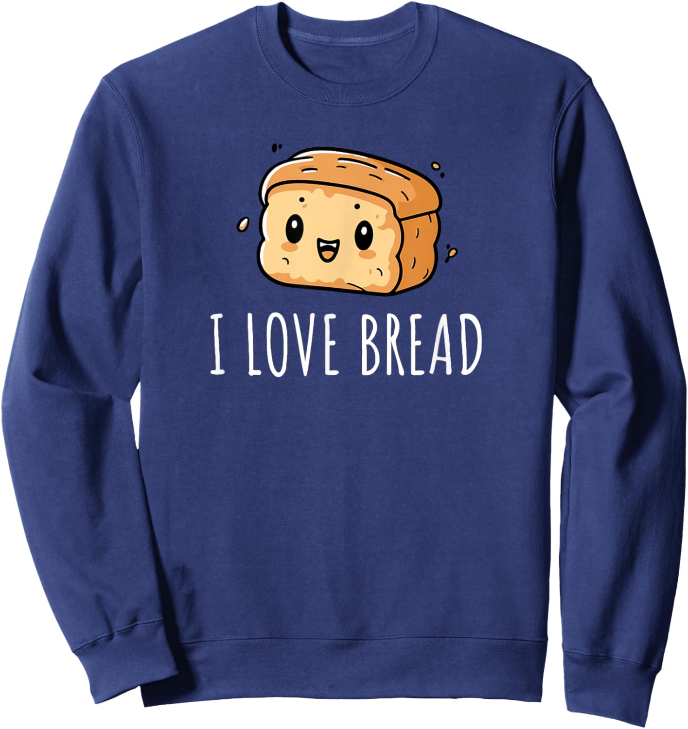 I Love Bread Sweatshirt - Sweatshirt | Navy