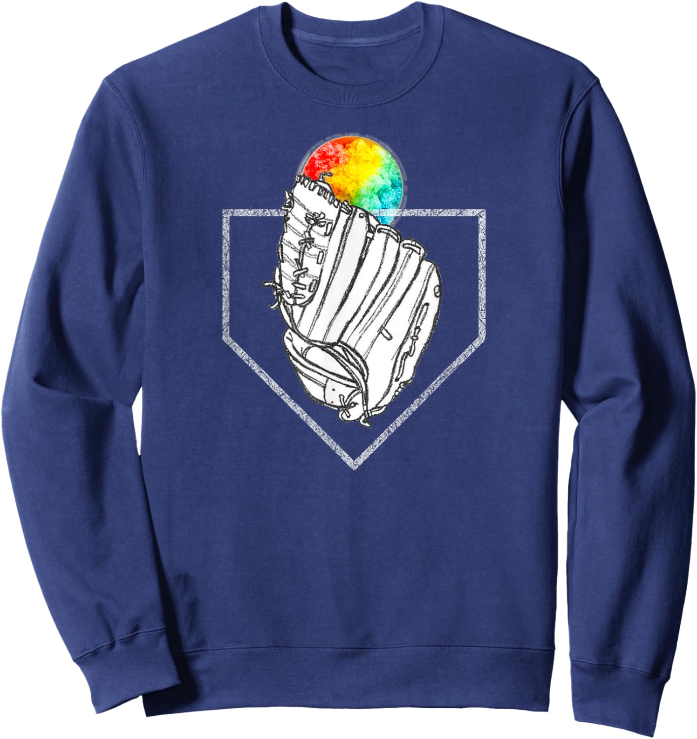 Snow Cone Catch, Softball & Baseball, Snowcone Sweatshirt - Sweatshirt | Navy