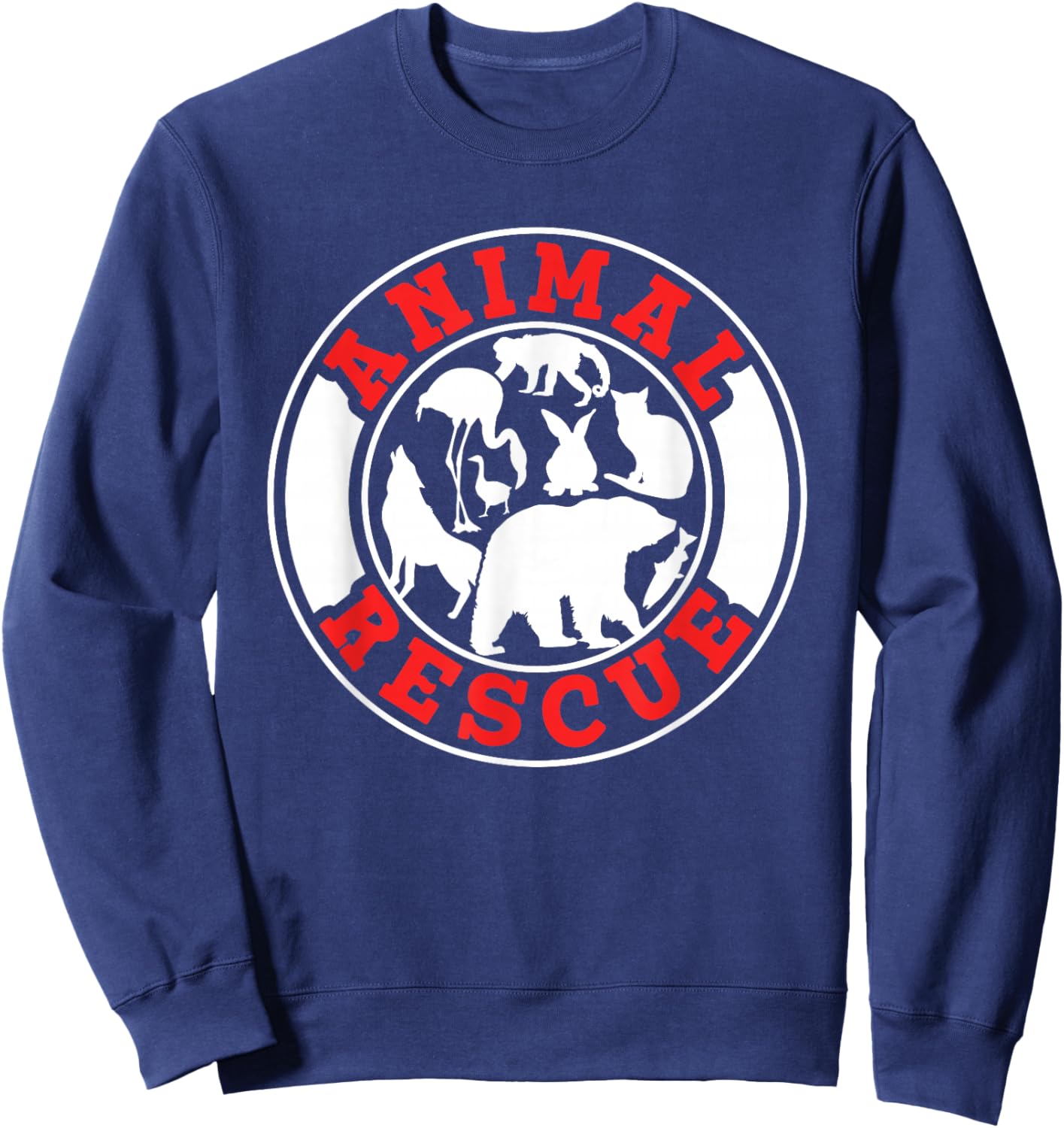 Animal Rescue Rescuing Save Animals Animal Sweatshirt - Sweatshirt | Navy
