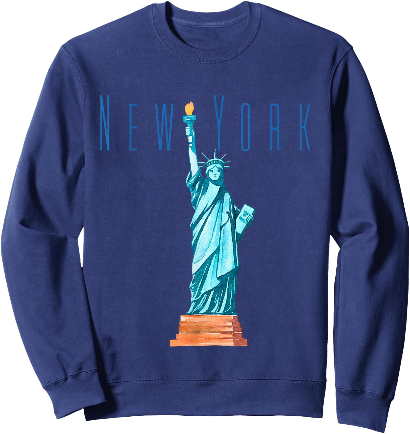Statue of Liberty- USA- New York- Tourists Outfit Sweatshirt - Sweatshirt | Navy