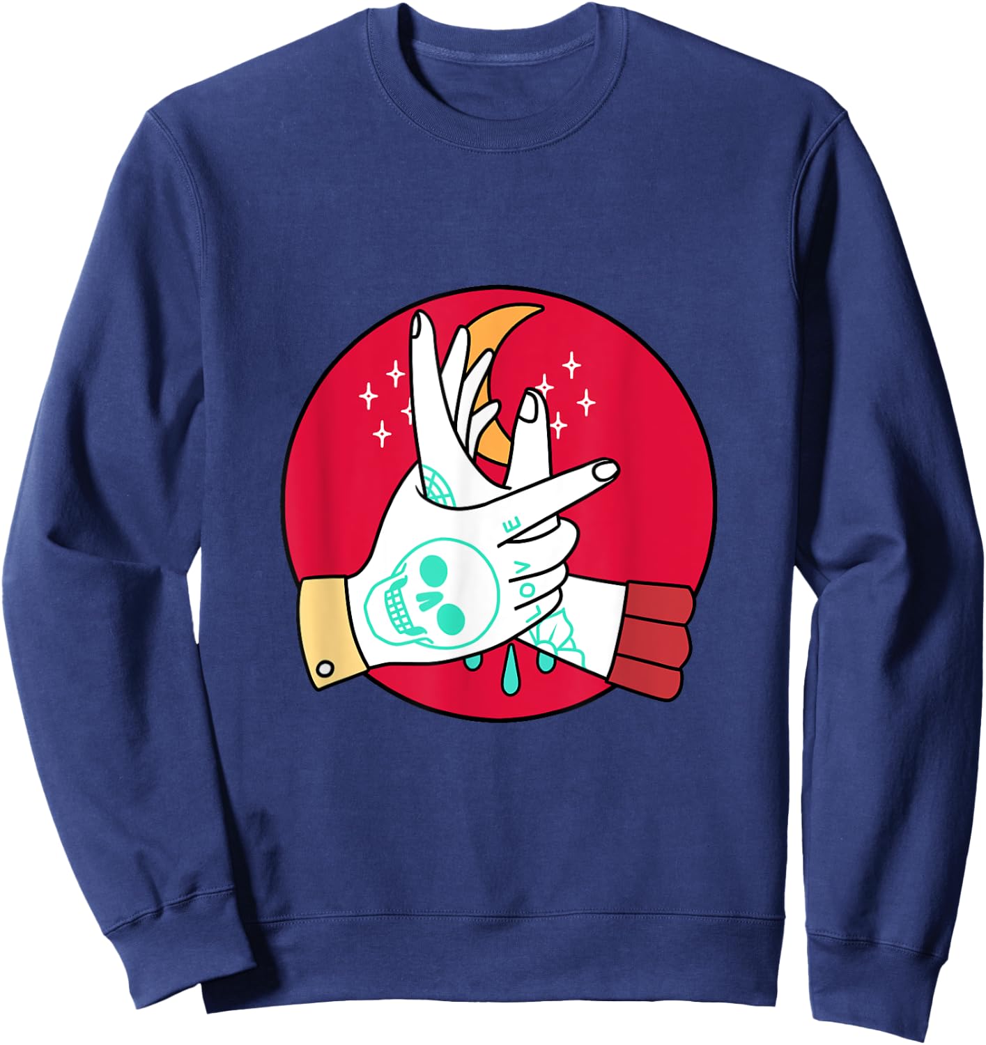 Wrist Locker - Brazilian Jiu Jitsu BJJ and Grappling Sweatshirt - Sweatshirt | Navy