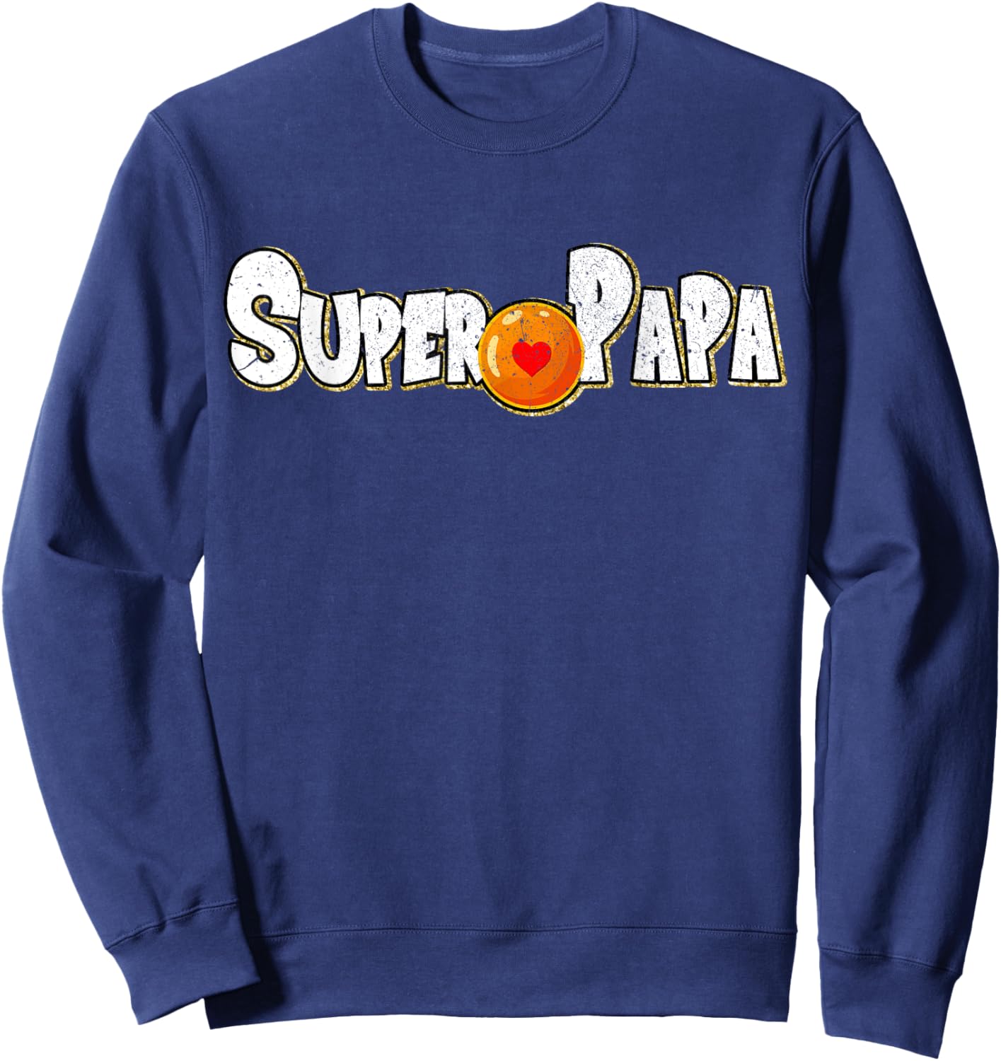 Super Papa for Papa Cool and Geek fan of anime and Manga , Black, S Sweatshirt - Sweatshirt | Navy