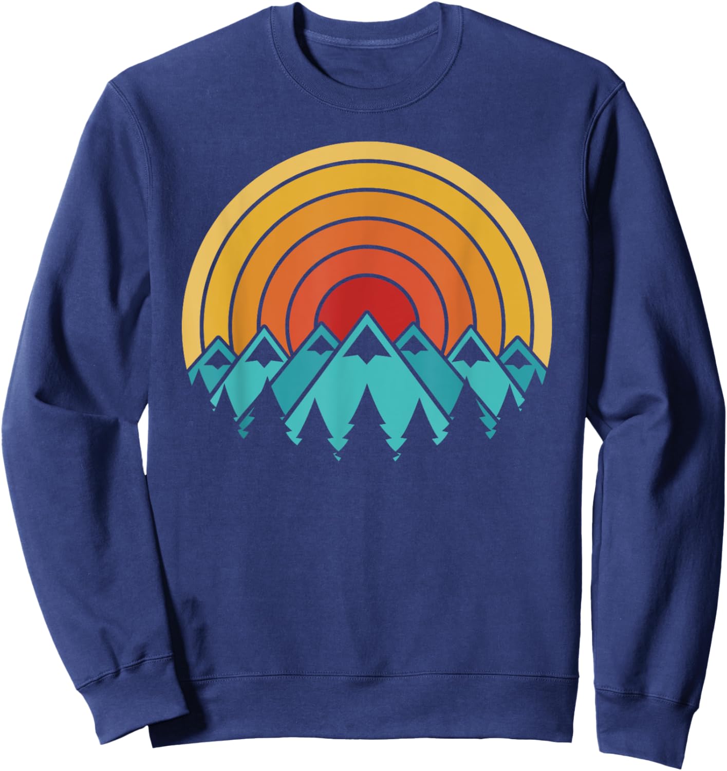 Mountains vintage Camping Sweatshirt - Sweatshirt | Navy