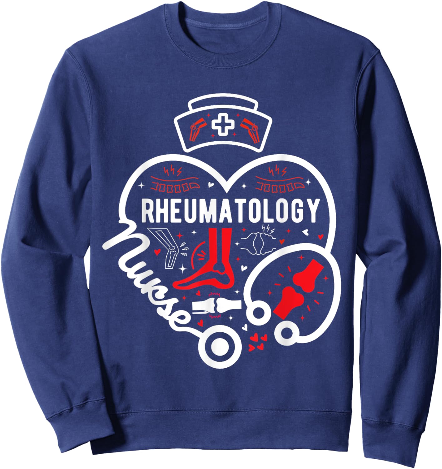 Funny Rheumatology Nurse Gifts For Rheumatologist Sweatshirt - Sweatshirt | Navy