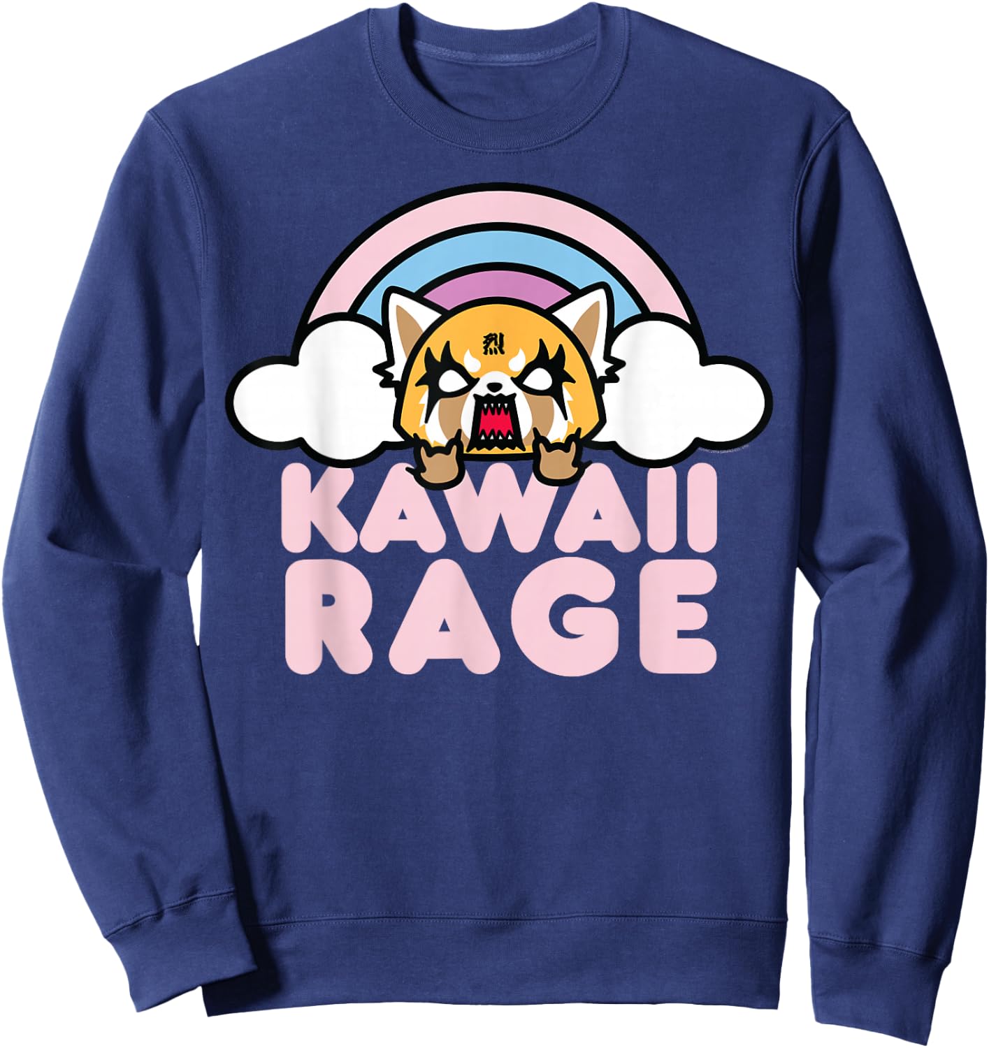 Aggretsuko Kawaii Rage Sweatshirt - Sweatshirt | Navy