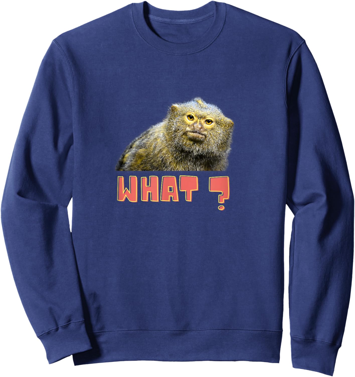 Dwarf Silk Monkey Men's Women's Sweatshirt - Sweatshirt | Navy